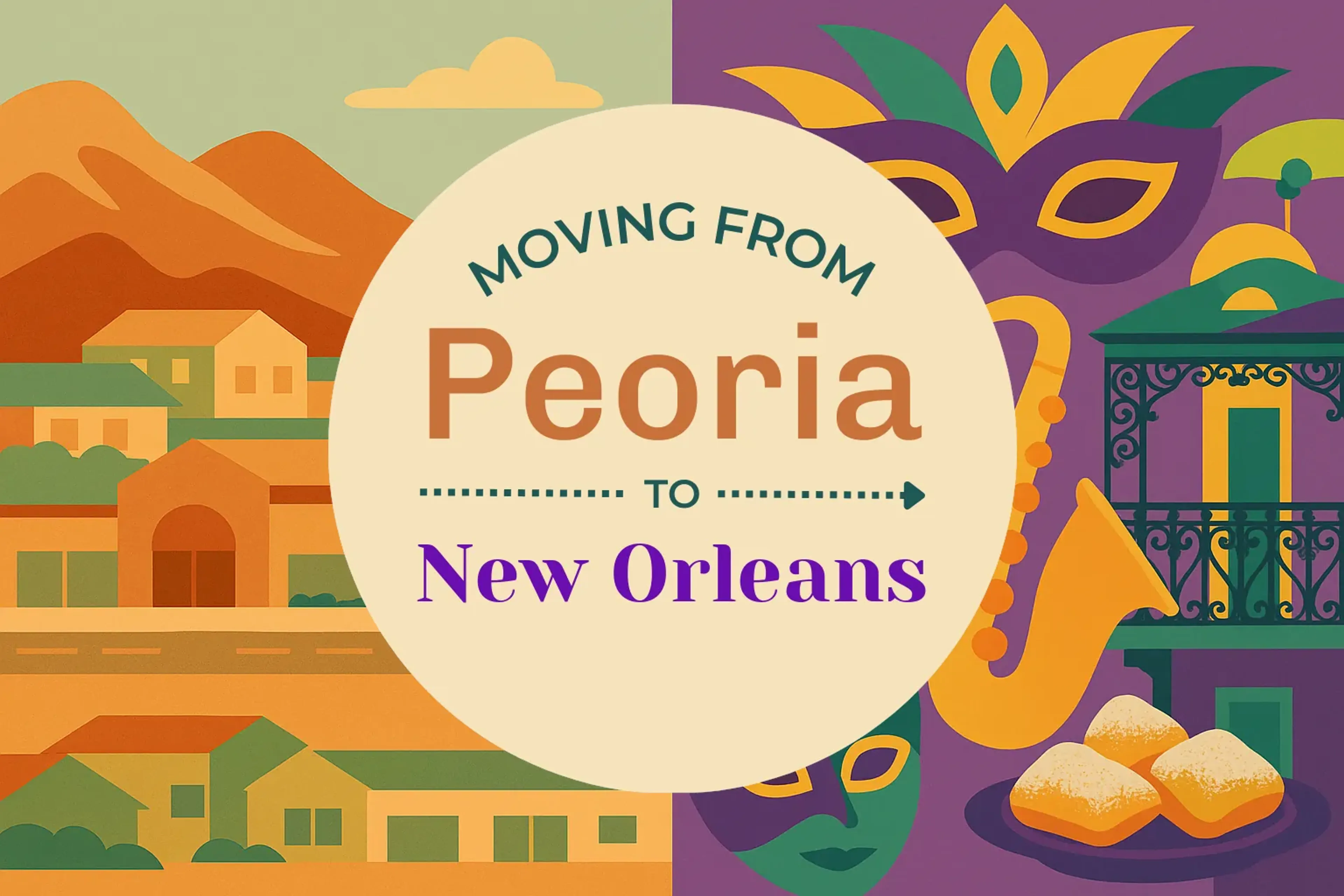 Side-by-side comparison of Peoria to New Orleans moving companies
