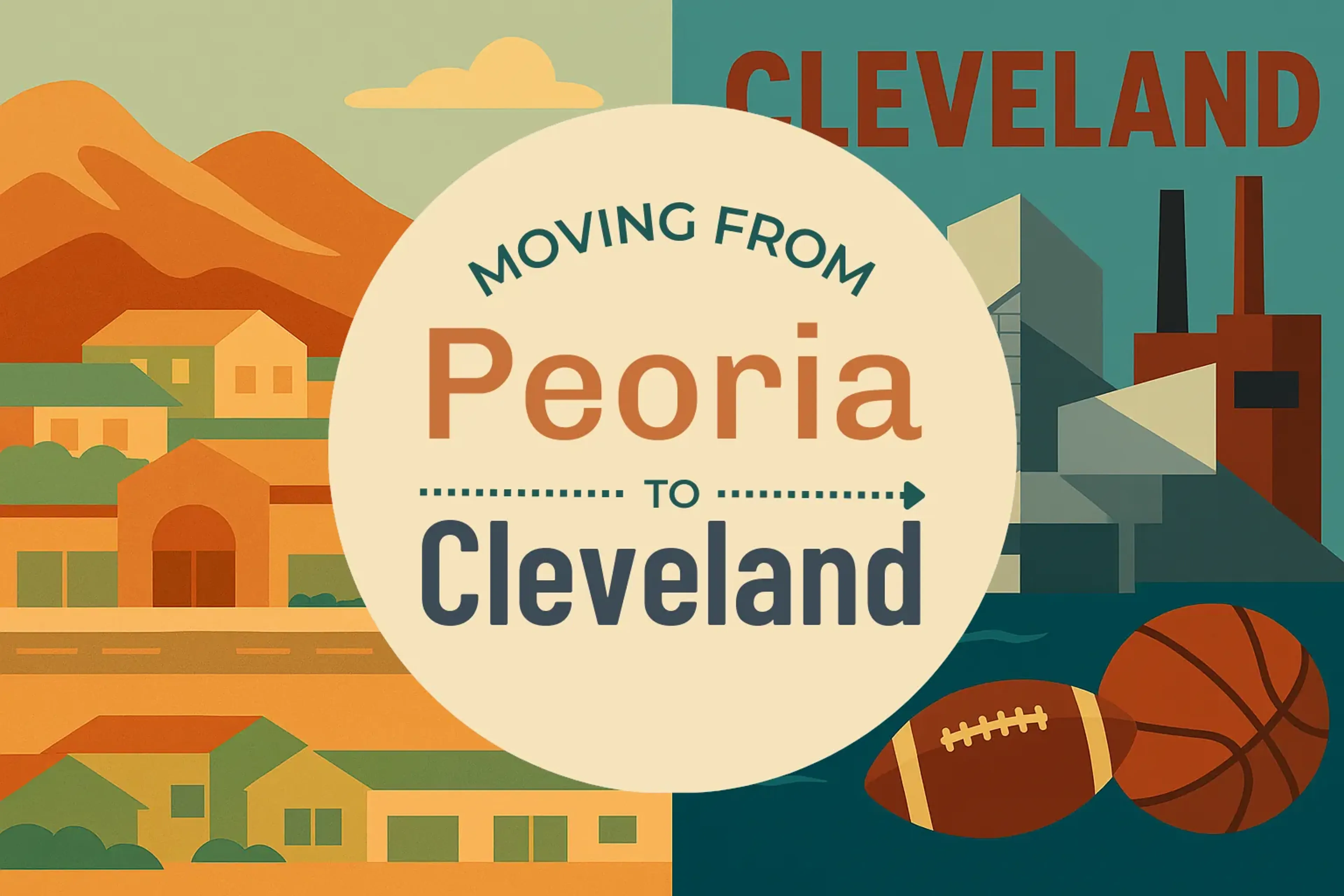 Side-by-side comparison of Peoria to Cleveland moving companies