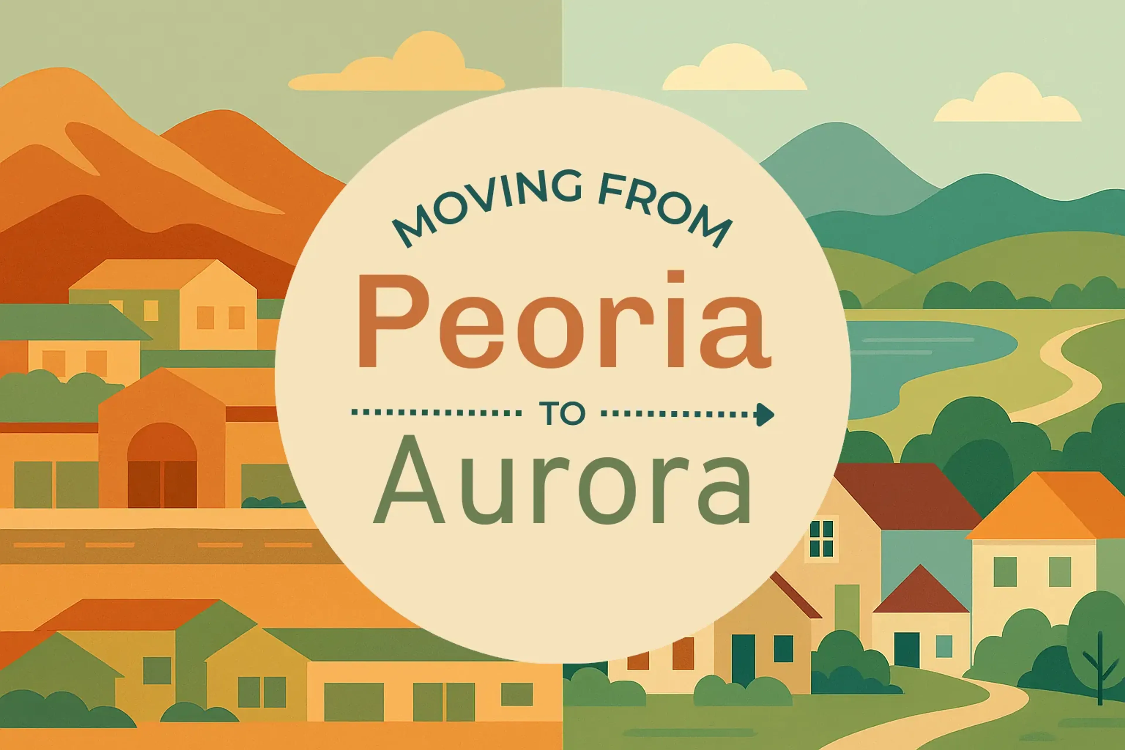 Side-by-side comparison of Peoria to Aurora moving companies