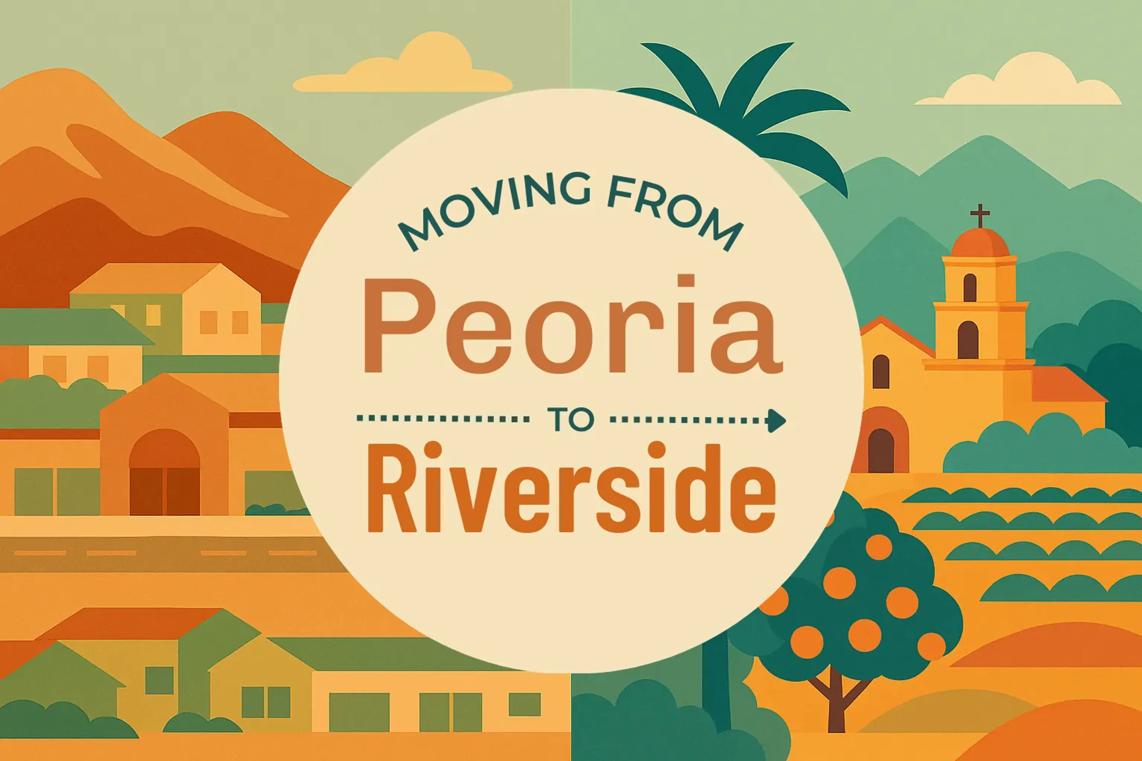 Side-by-side comparison of Peoria to Riverside moving companies