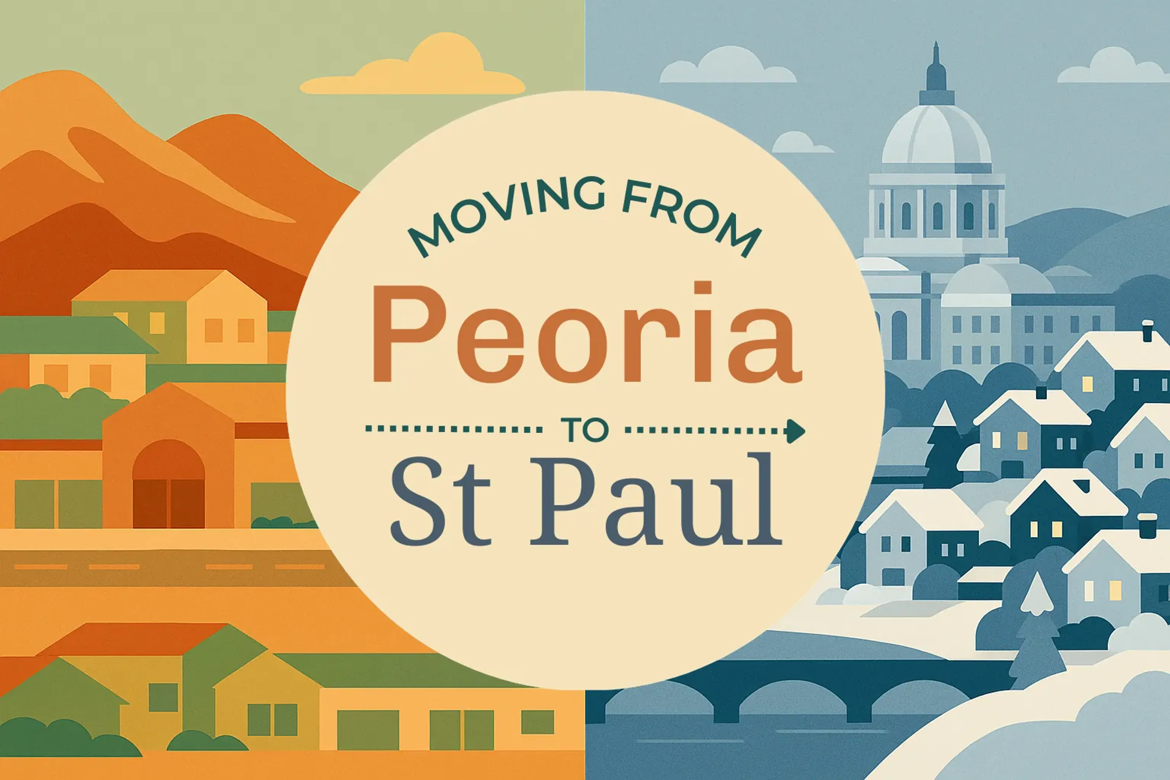 Side-by-side comparison of Peoria to St. Paul moving companies