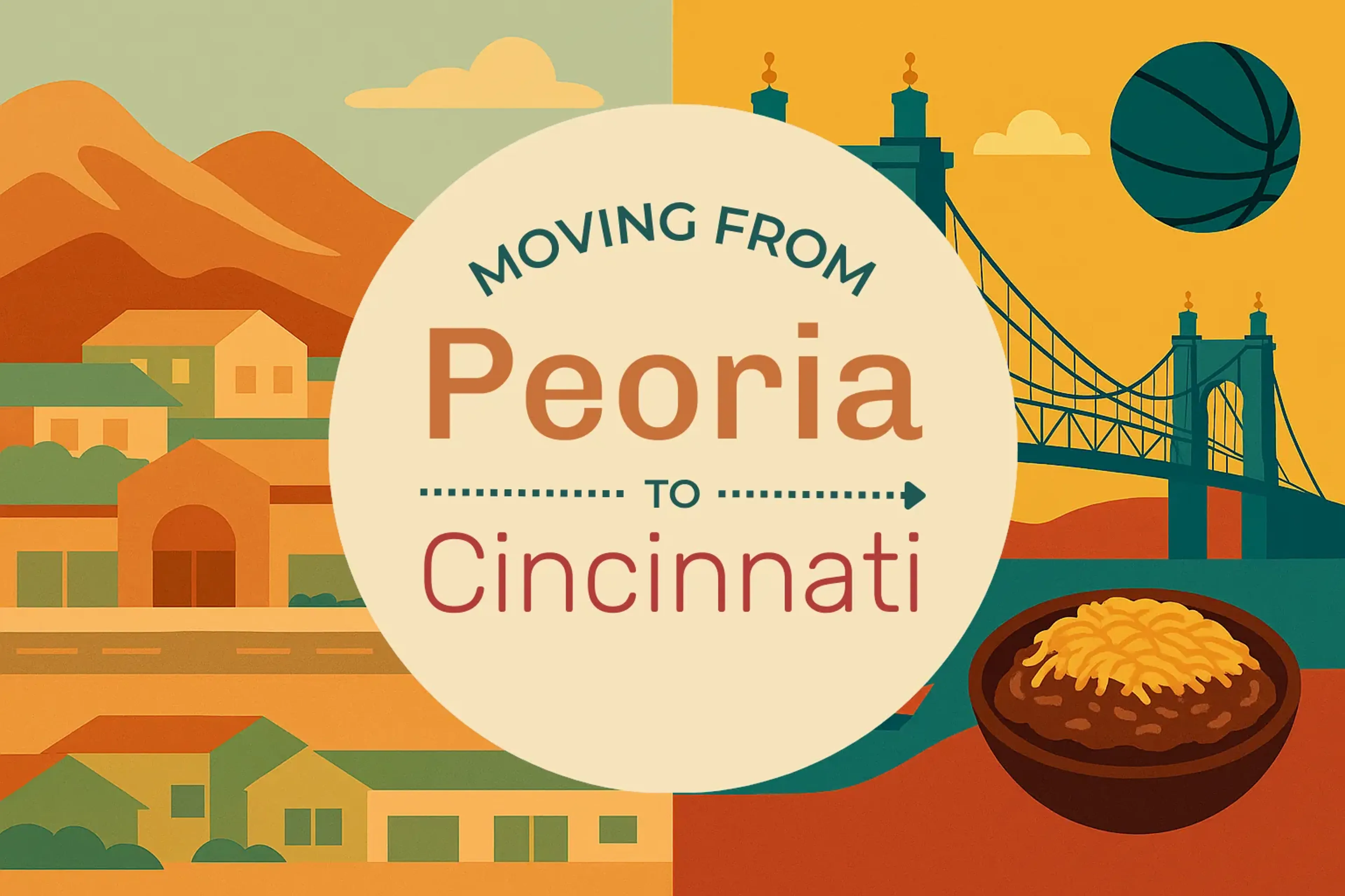 Side-by-side comparison of Peoria to Cincinnati moving companies