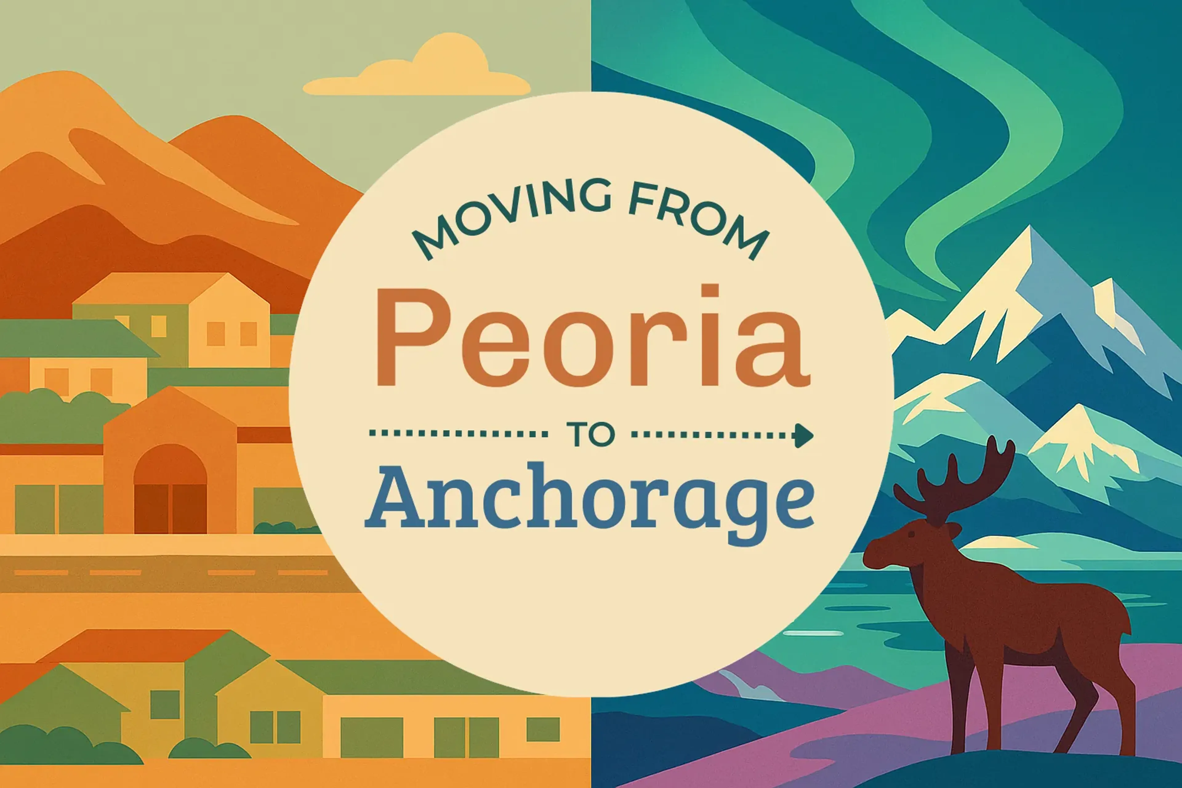 Side-by-side comparison of Peoria to Anchorage moving companies