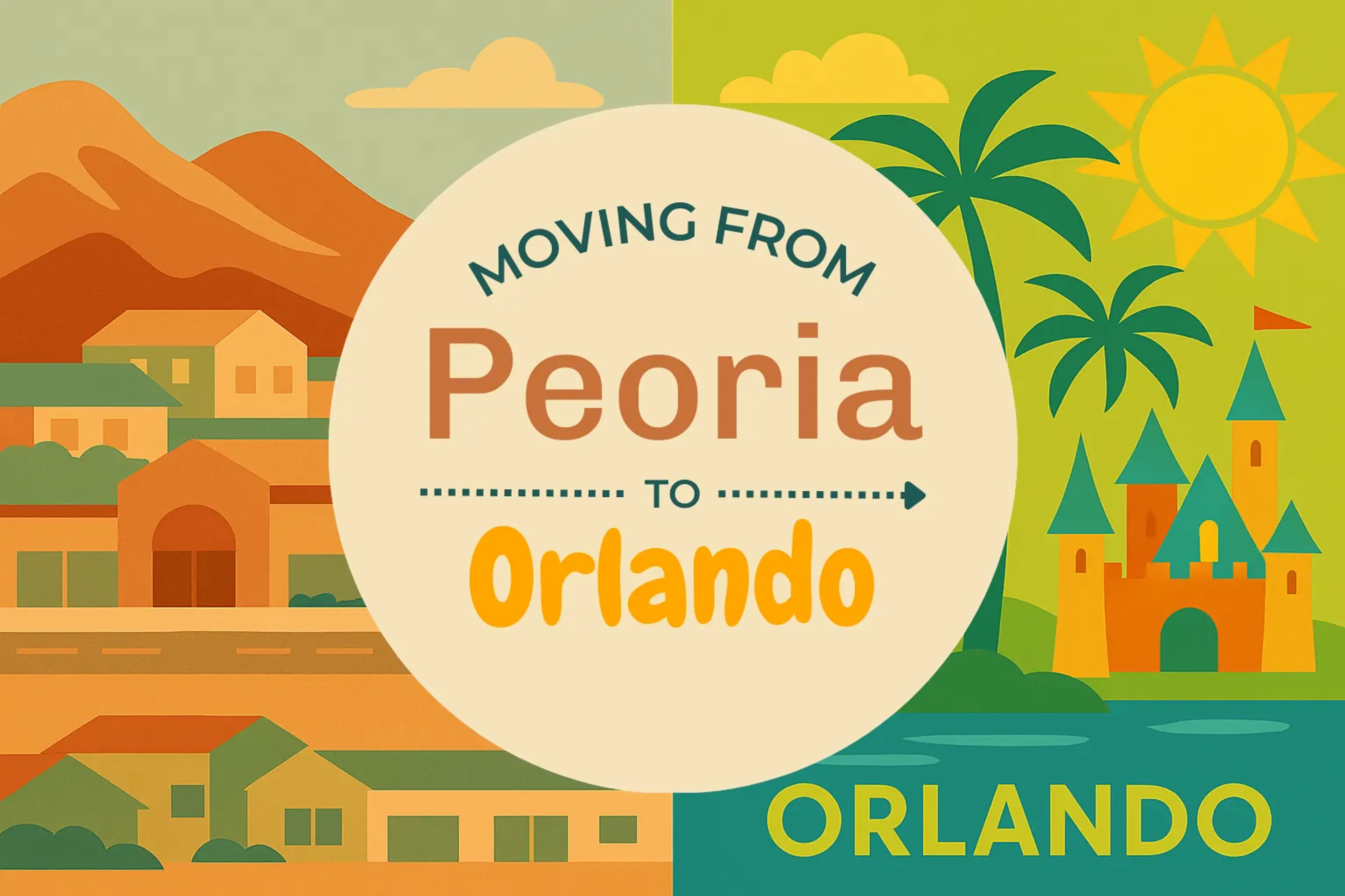 Side-by-side comparison of Peoria to Orlando moving companies