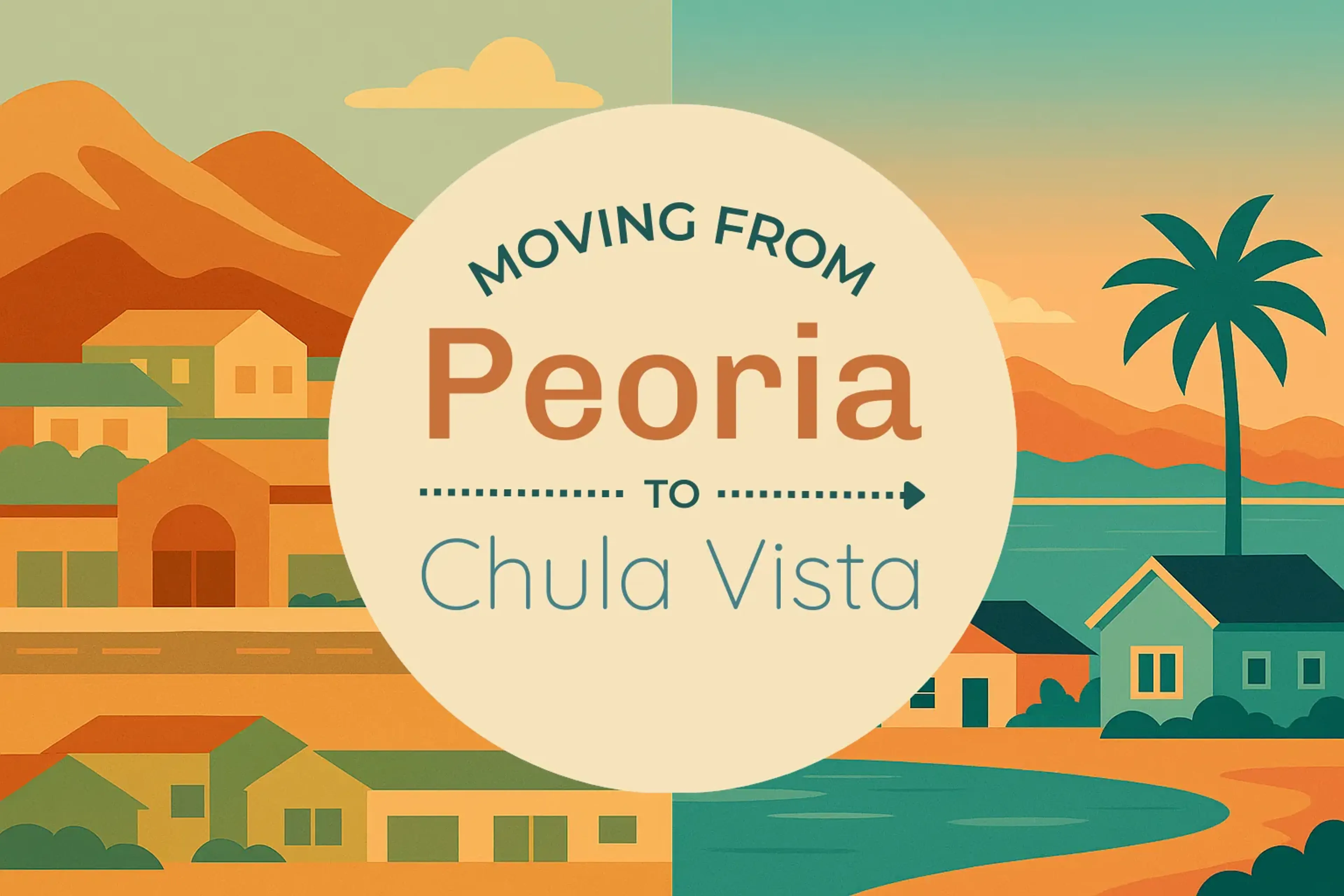 Side-by-side comparison of Peoria to Chula Vista moving companies
