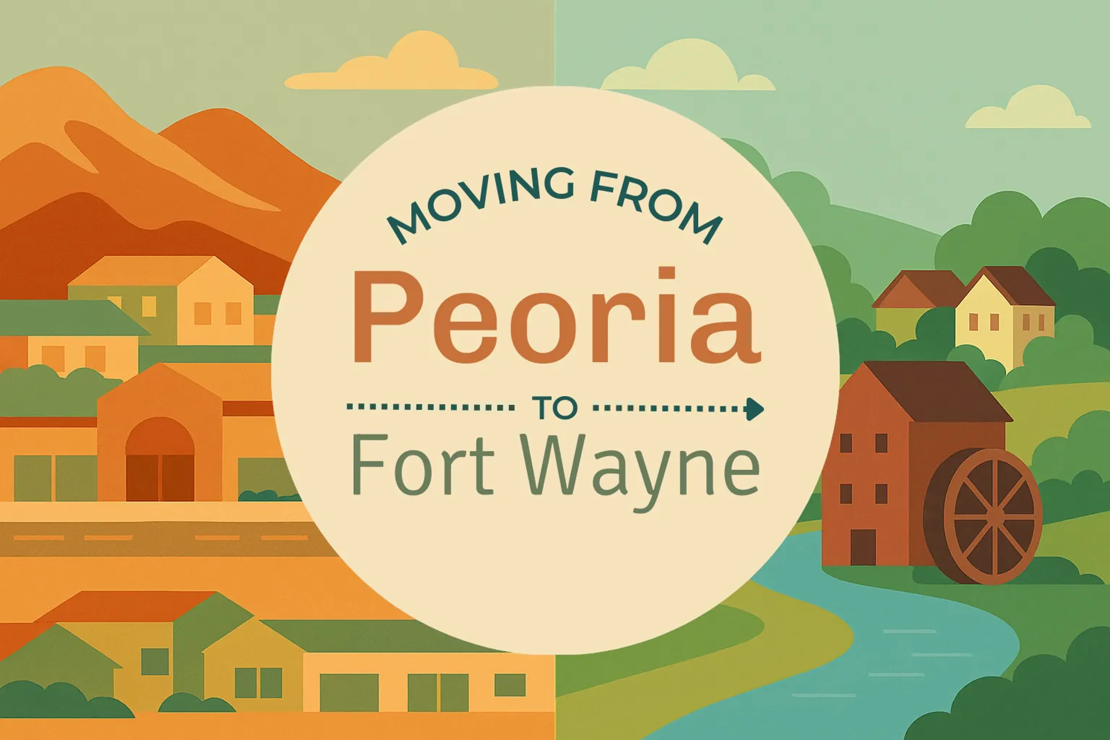 Side-by-side comparison of Peoria to Fort Wayne moving companies