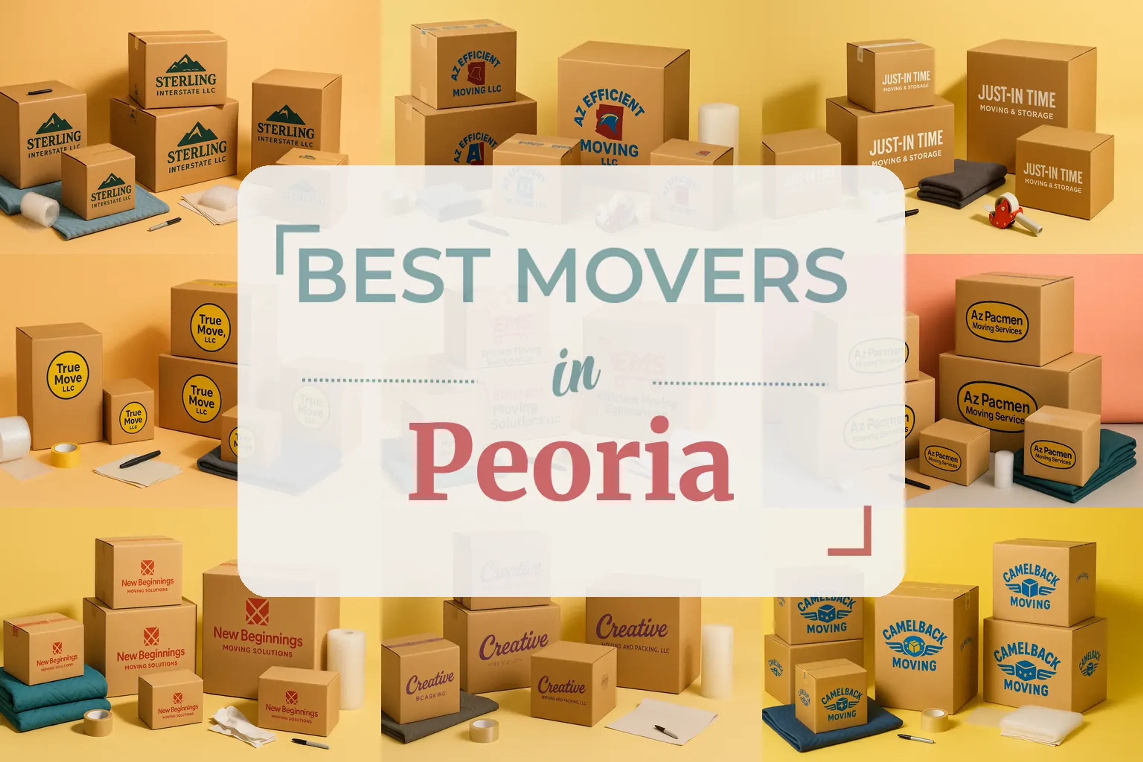 Side-by-side comparison of Peoria moving companies