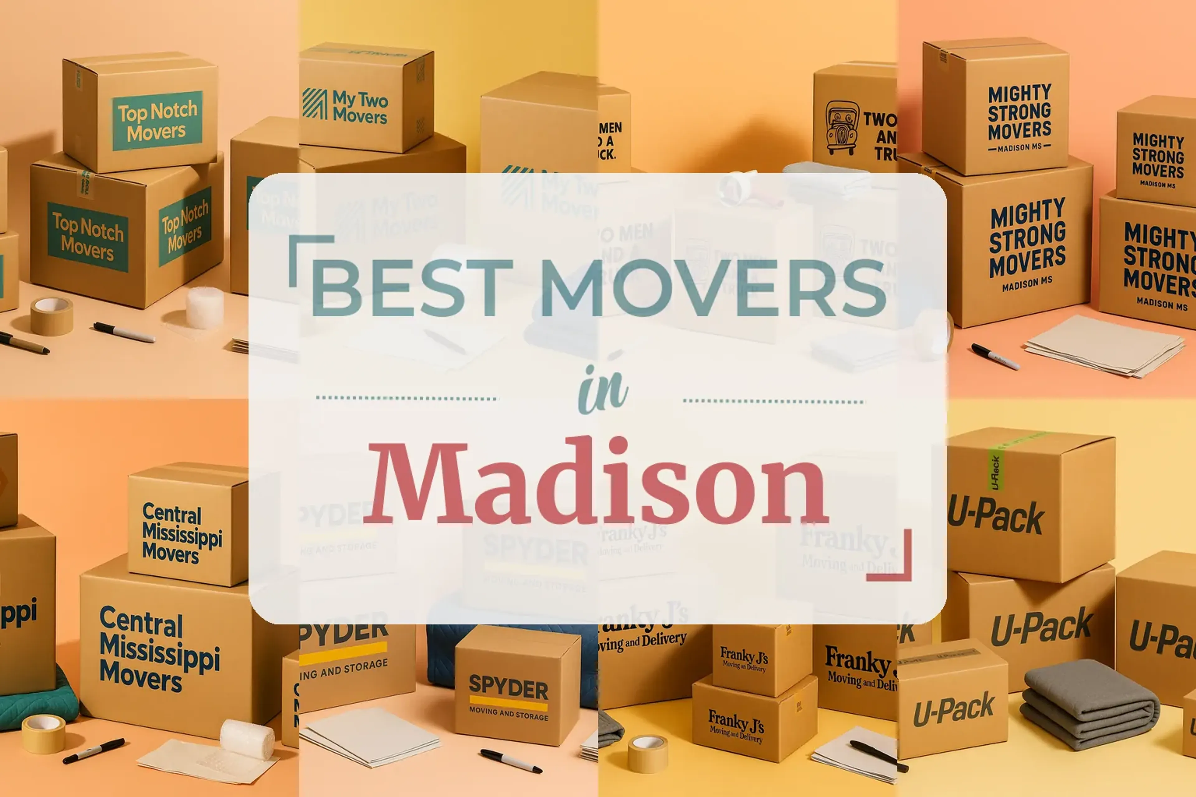 Side-by-side comparison of Madison moving companies