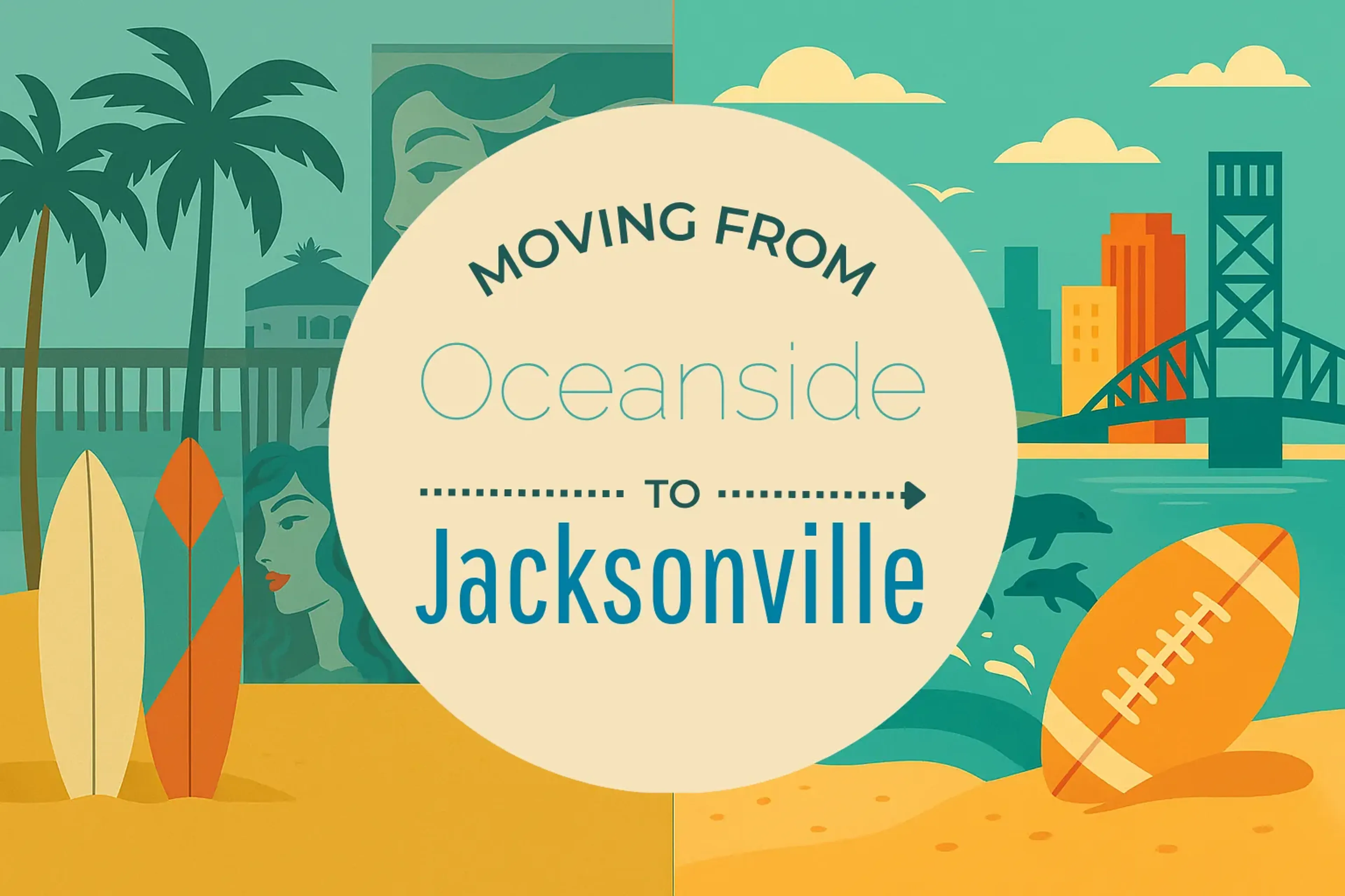 Side-by-side comparison of Oceanside to Jacksonville moving companies