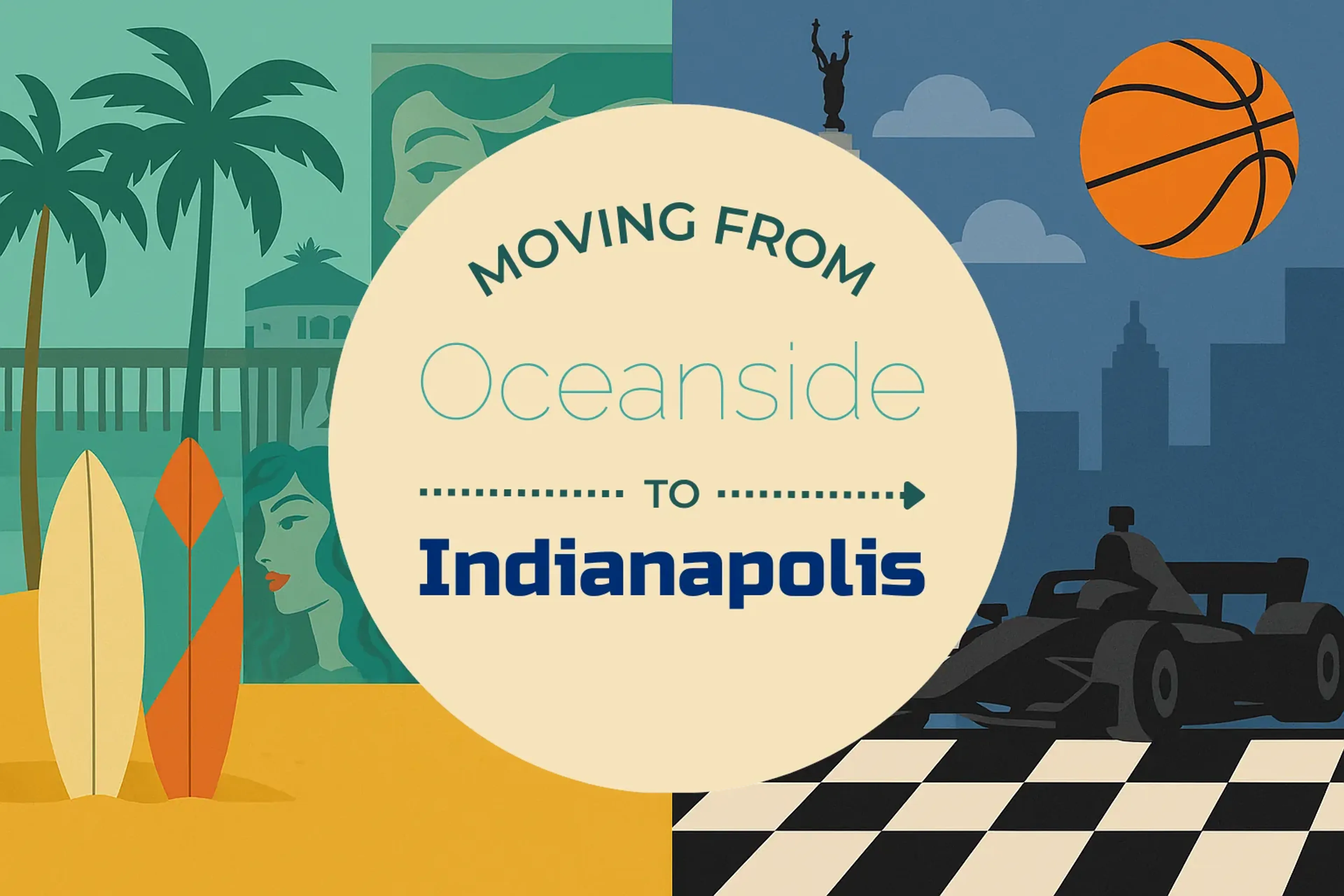 Side-by-side comparison of Oceanside to Indianapolis moving companies