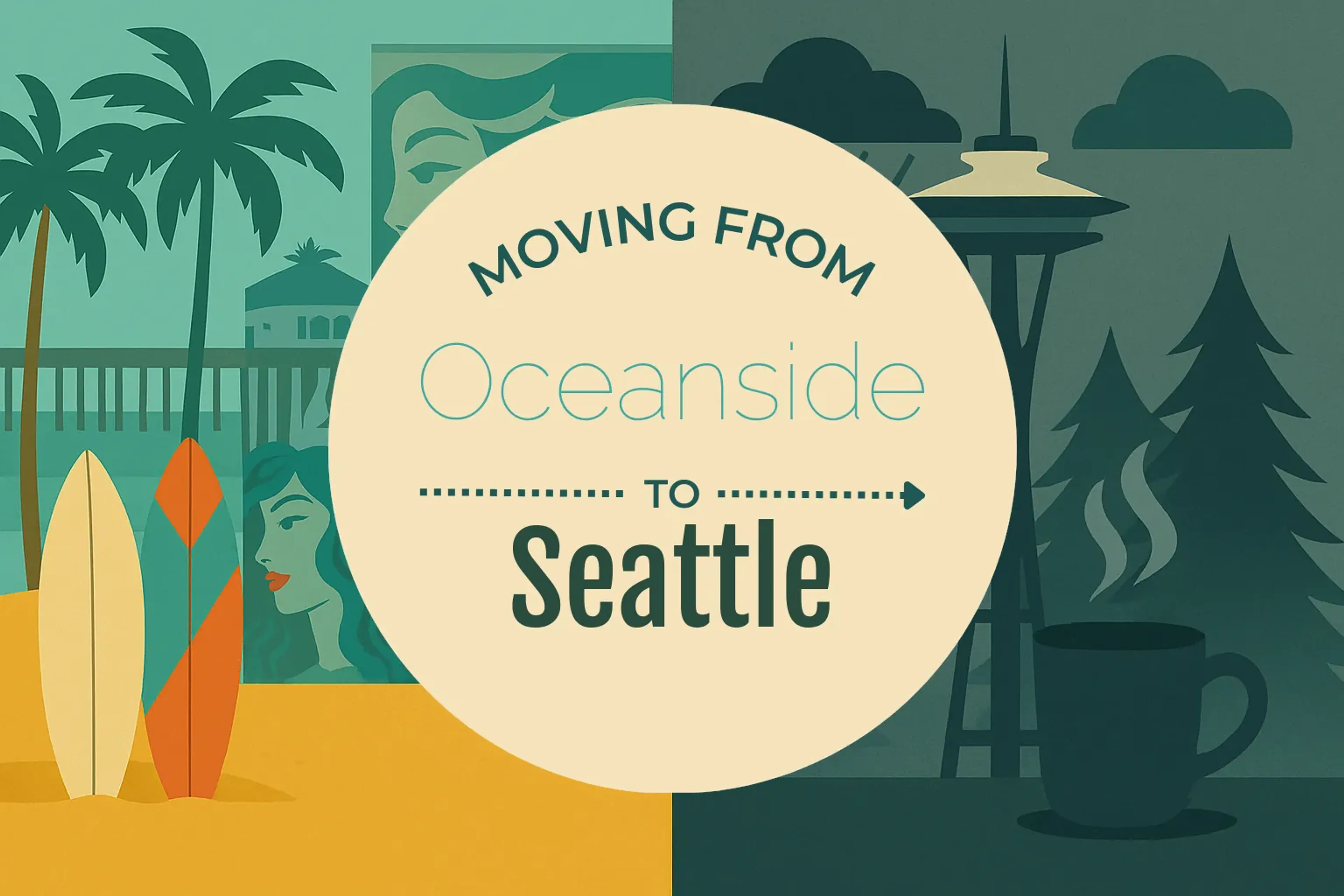 Side-by-side comparison of Oceanside to Seattle moving companies