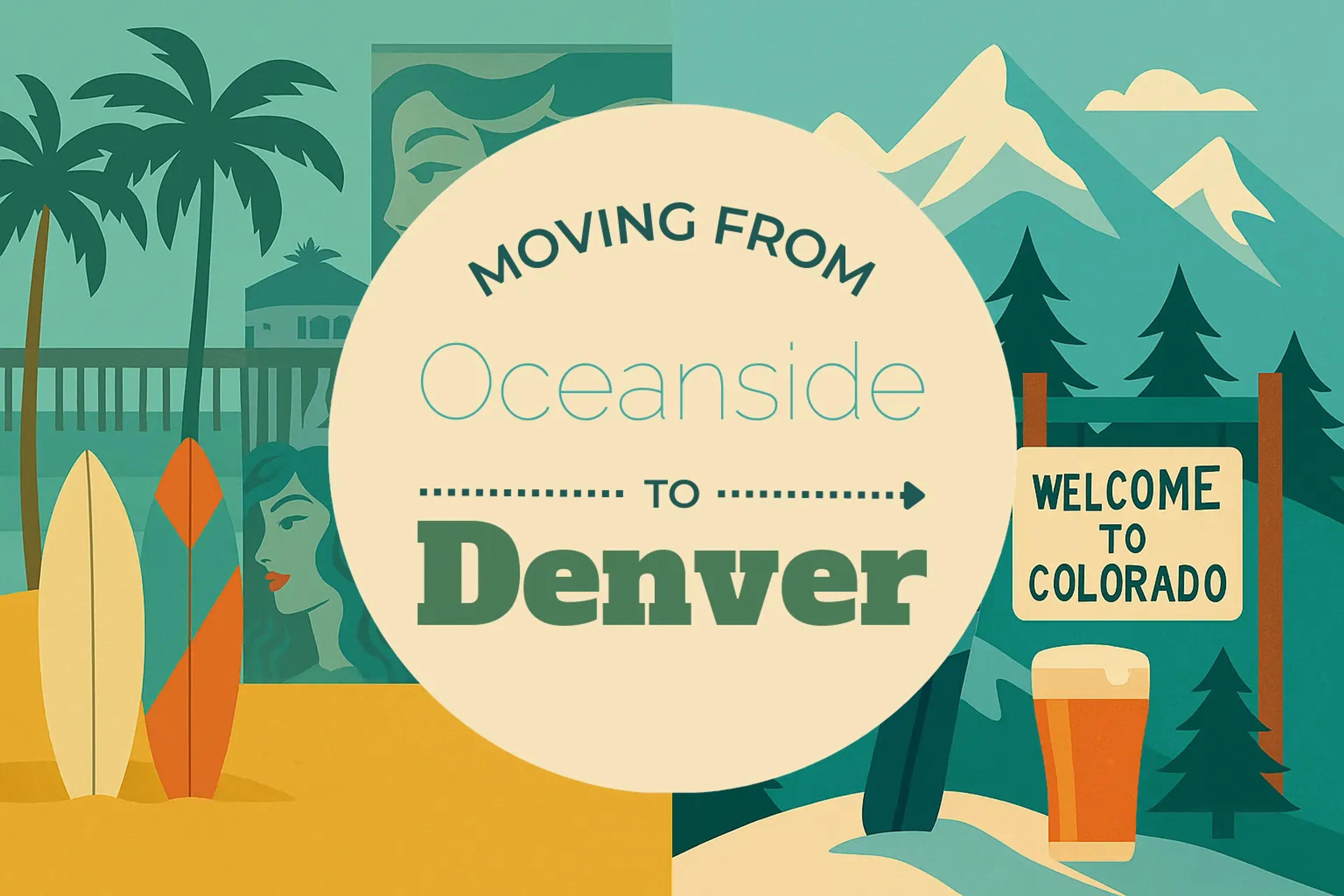 Side-by-side comparison of Oceanside to Denver moving companies