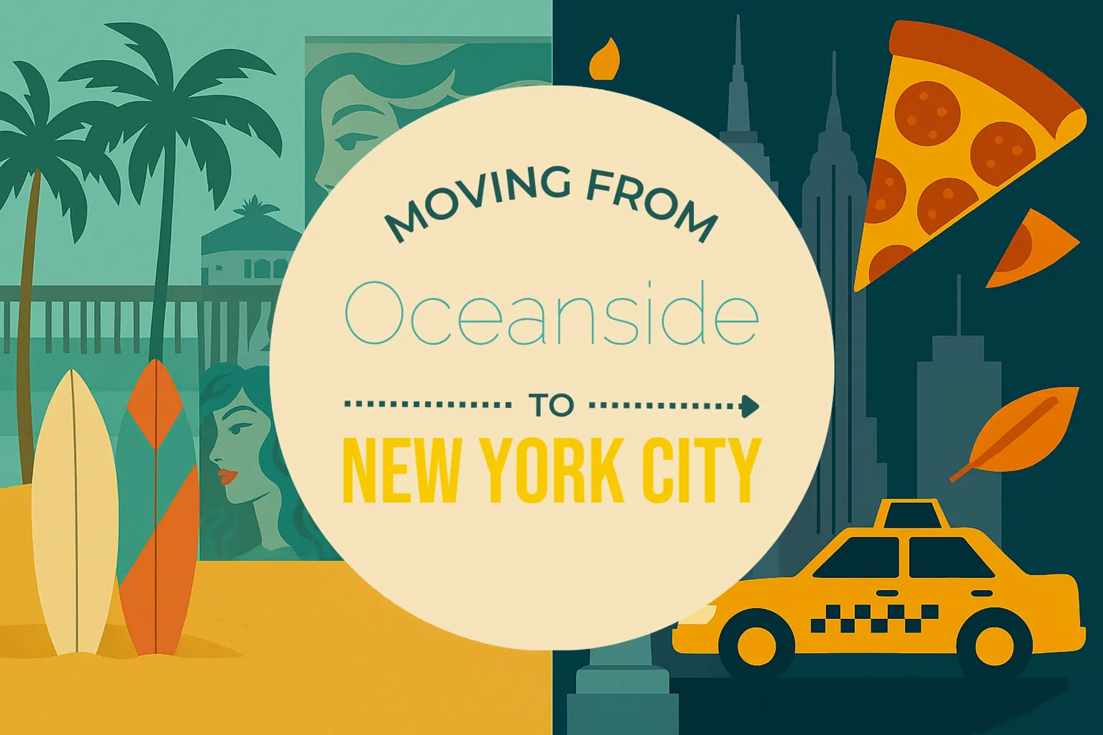 Side-by-side comparison of Oceanside to New York City moving companies