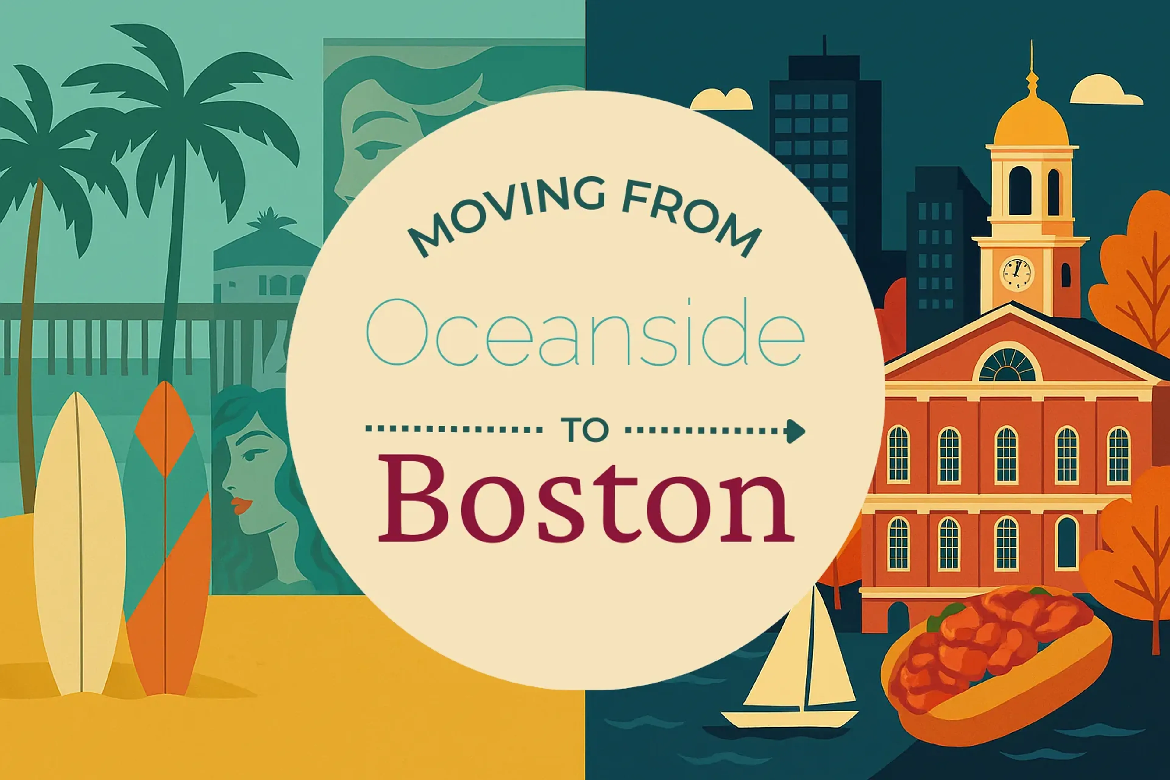 Side-by-side comparison of Oceanside to Boston moving companies