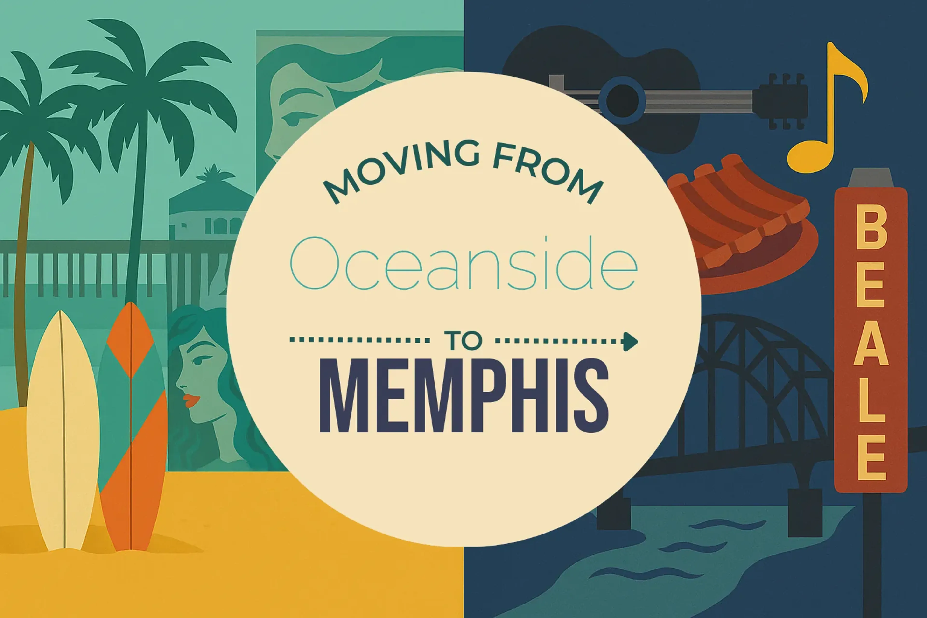 Side-by-side comparison of Oceanside to Memphis moving companies