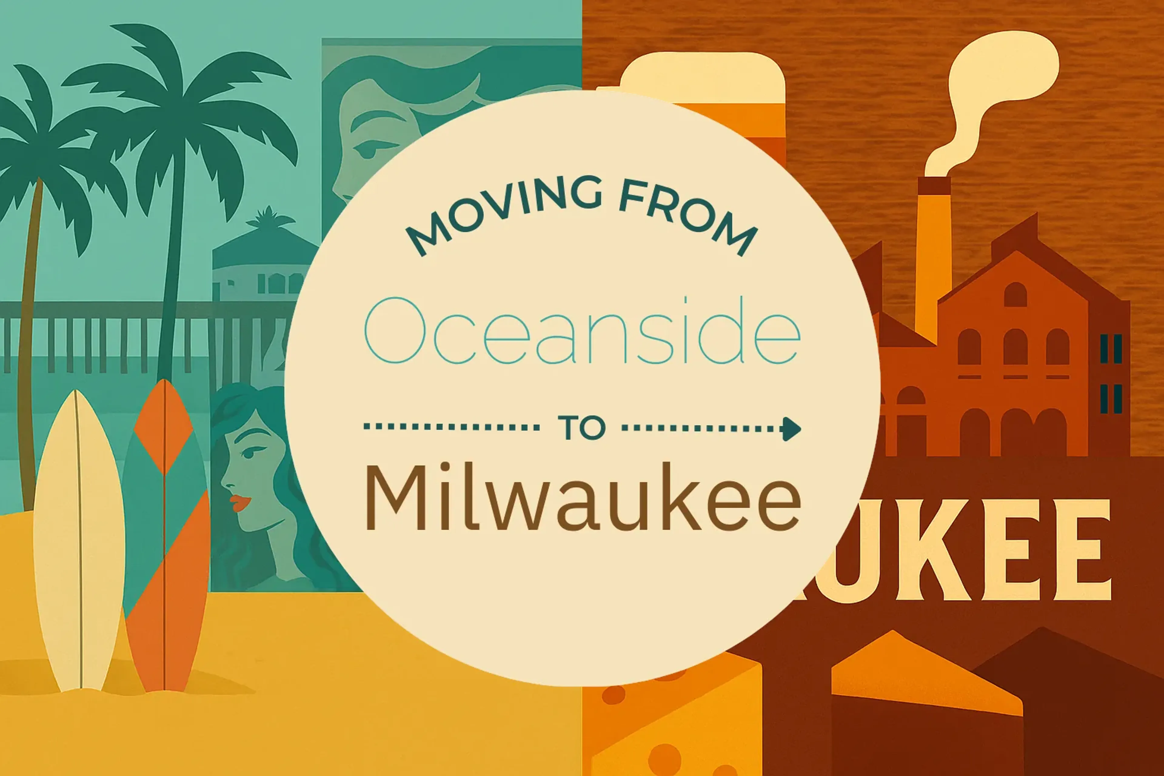 Side-by-side comparison of Oceanside to Milwaukee moving companies