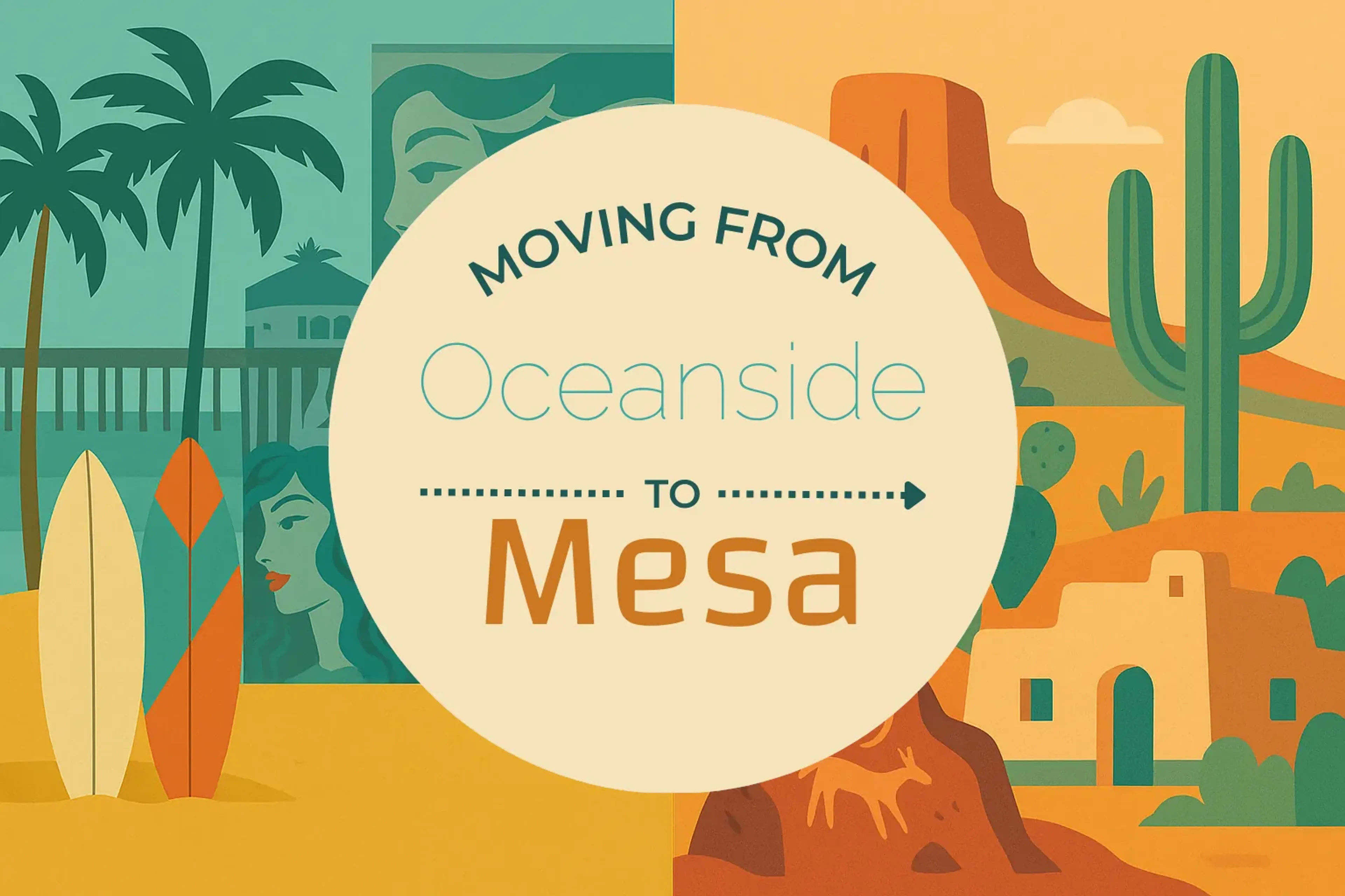 Side-by-side comparison of Oceanside to Mesa moving companies