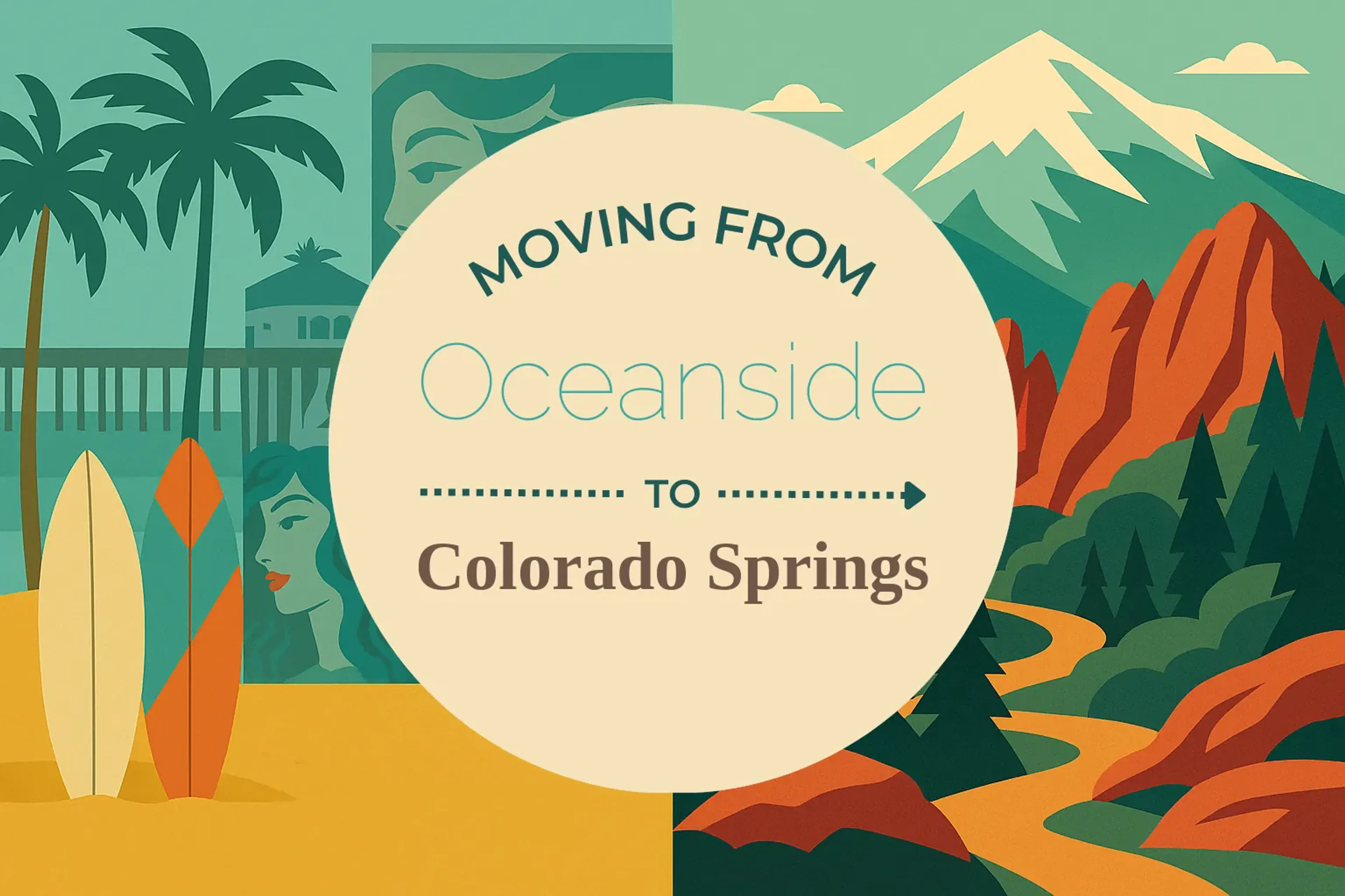 Side-by-side comparison of Oceanside to Colorado Springs moving companies
