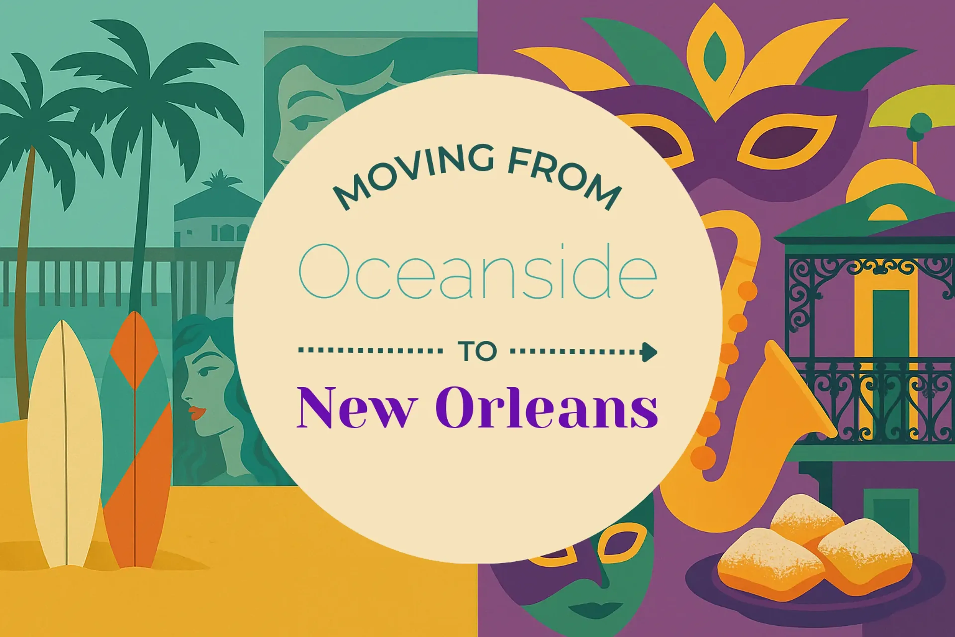 Side-by-side comparison of Oceanside to New Orleans moving companies