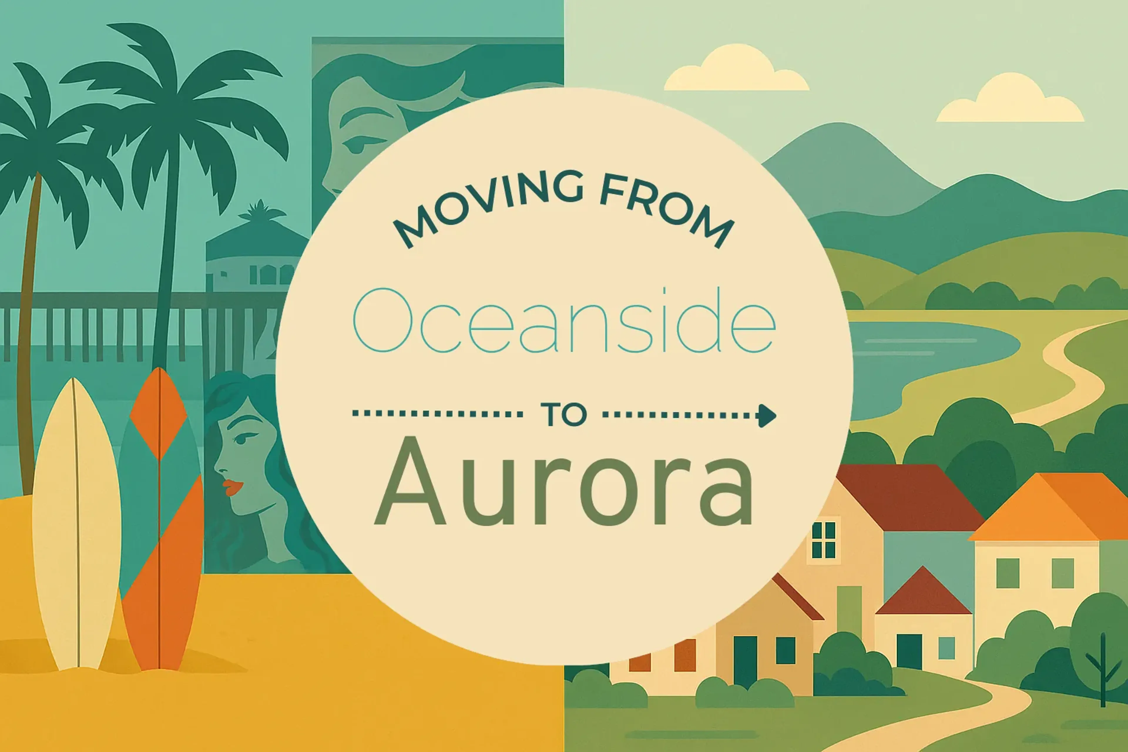 Side-by-side comparison of Oceanside to Aurora moving companies