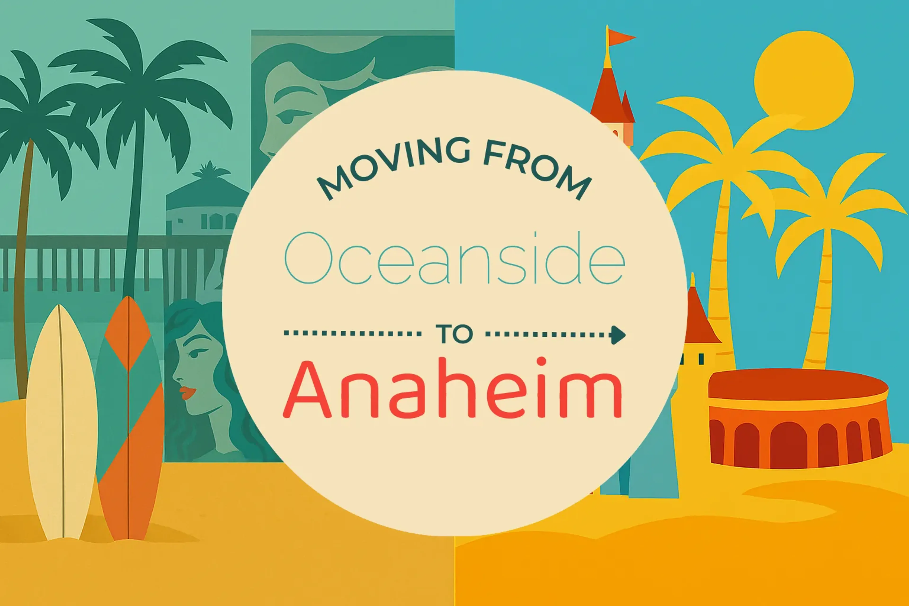 Side-by-side comparison of Oceanside to Anaheim moving companies