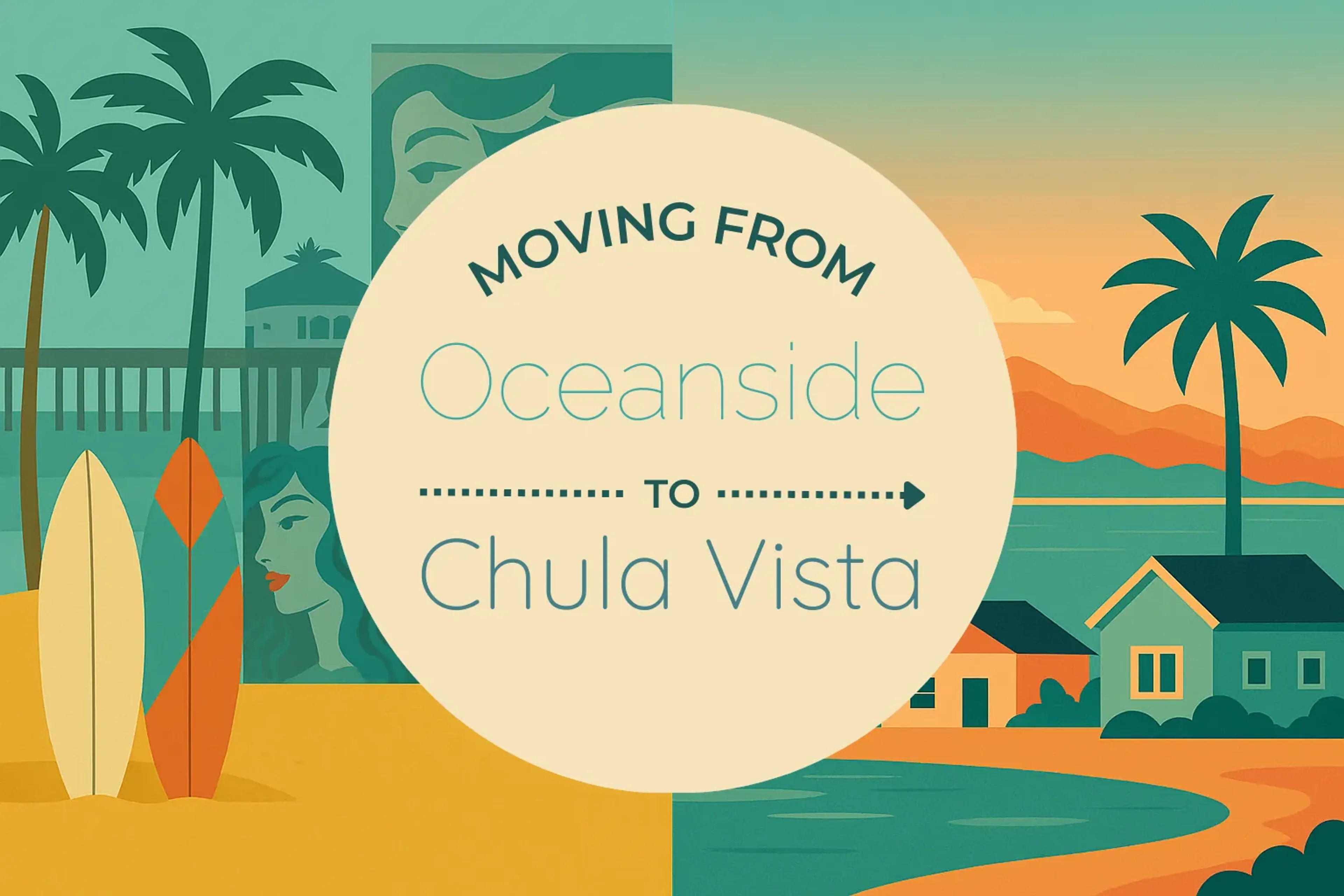 Side-by-side comparison of Oceanside to Chula Vista moving companies