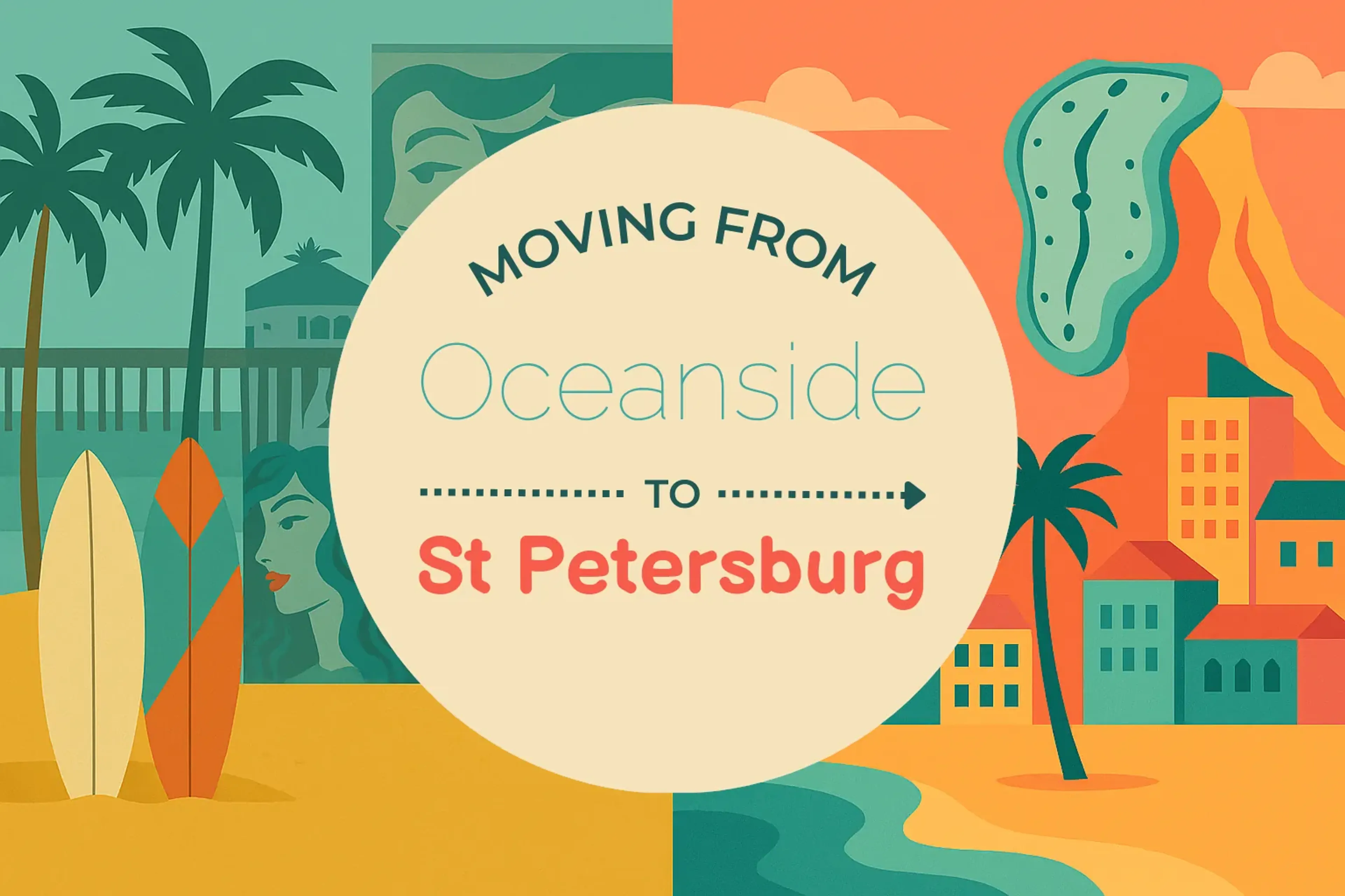 Side-by-side comparison of Oceanside to St. Petersburg moving companies