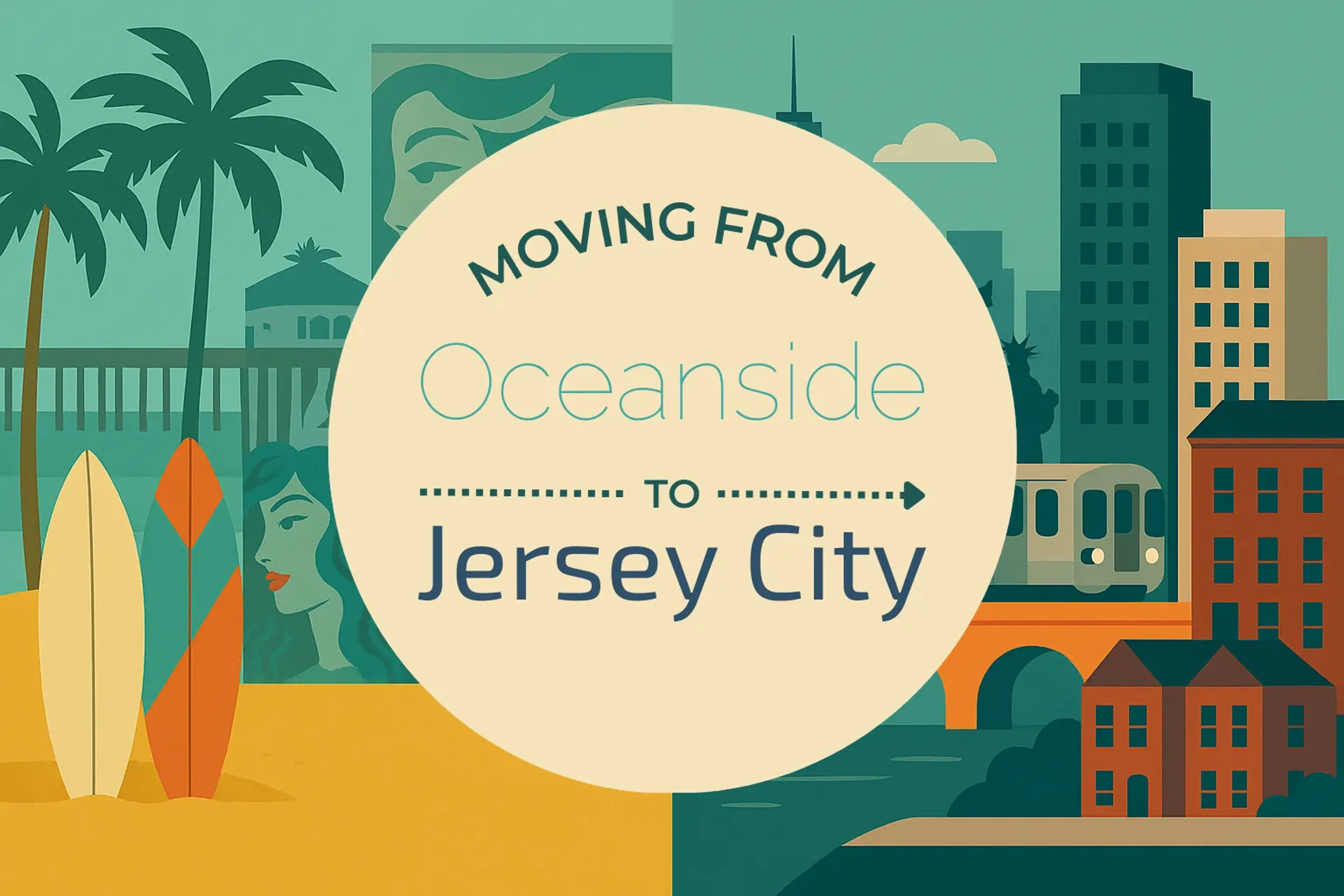 Side-by-side comparison of Oceanside to Jersey City moving companies