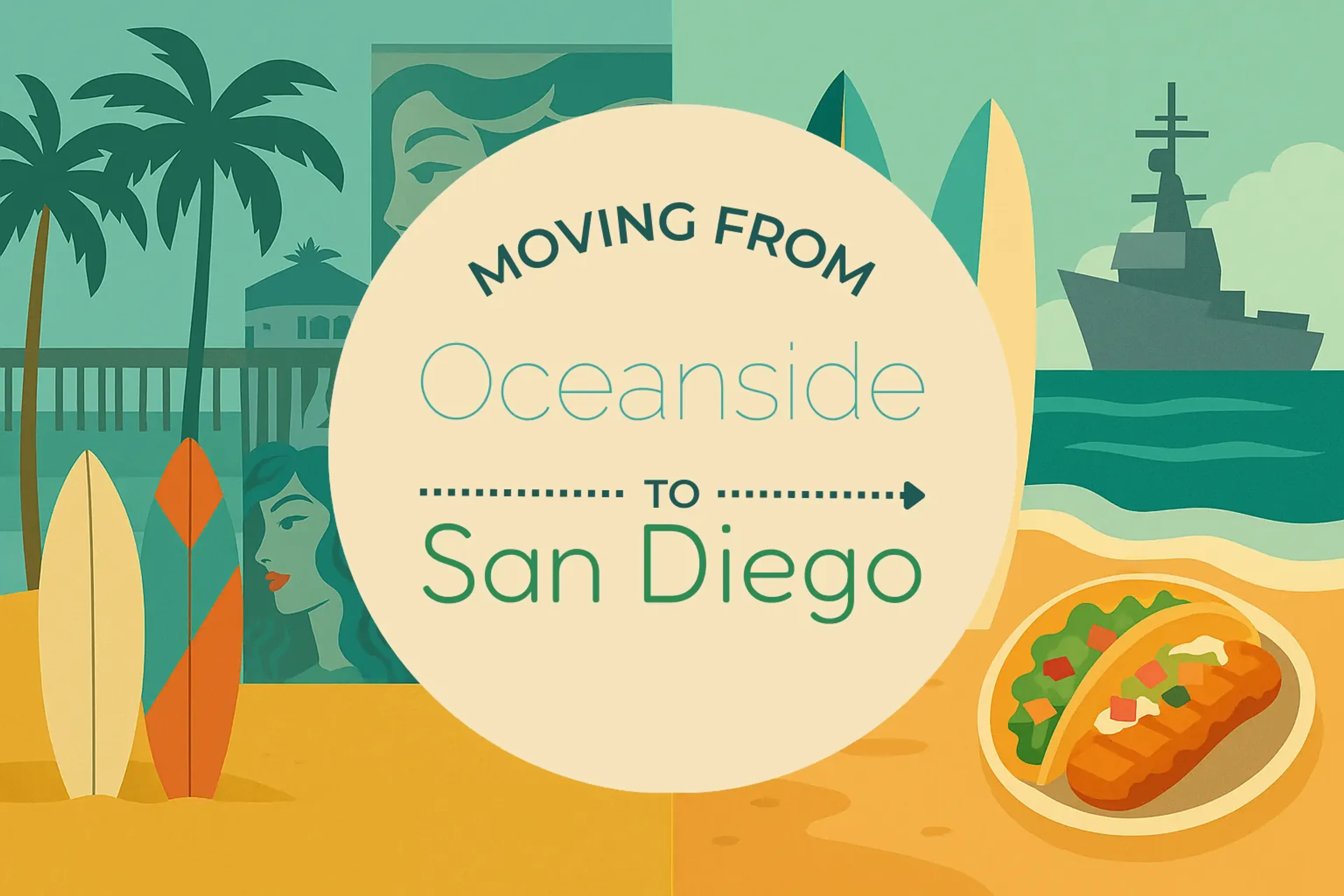 Side-by-side comparison of Oceanside to San Diego moving companies