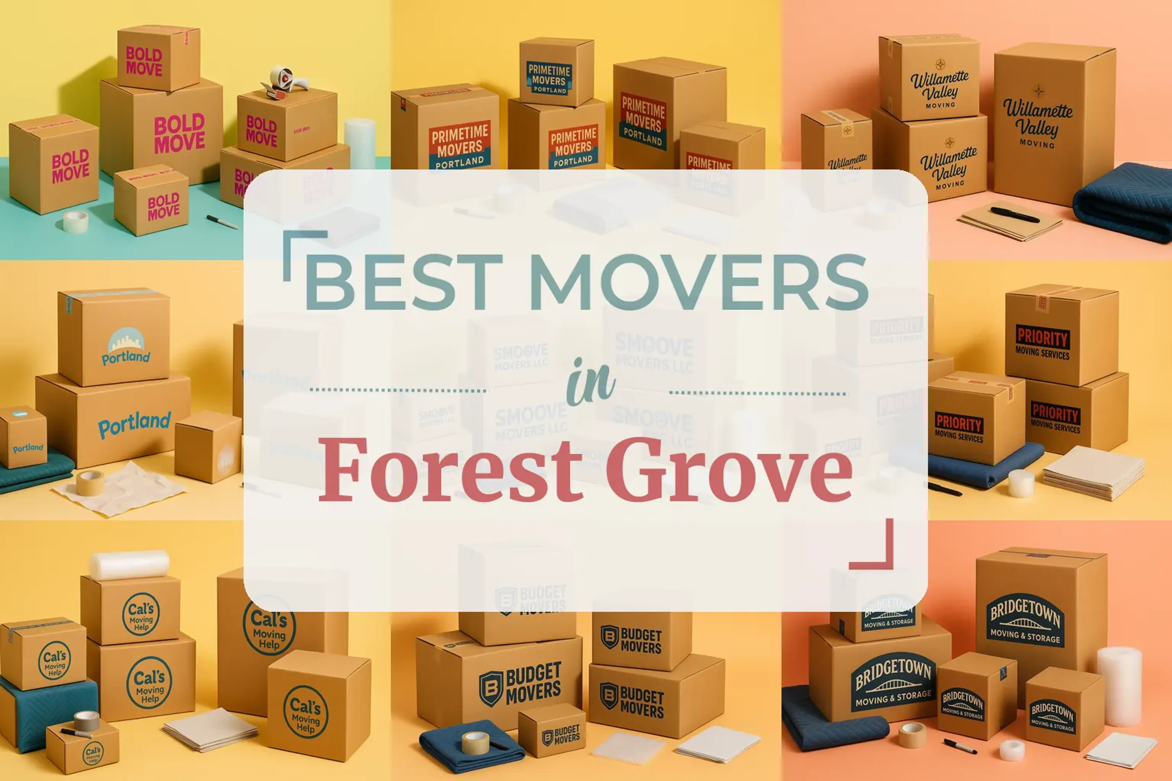 Side-by-side comparison of Forest Grove moving companies