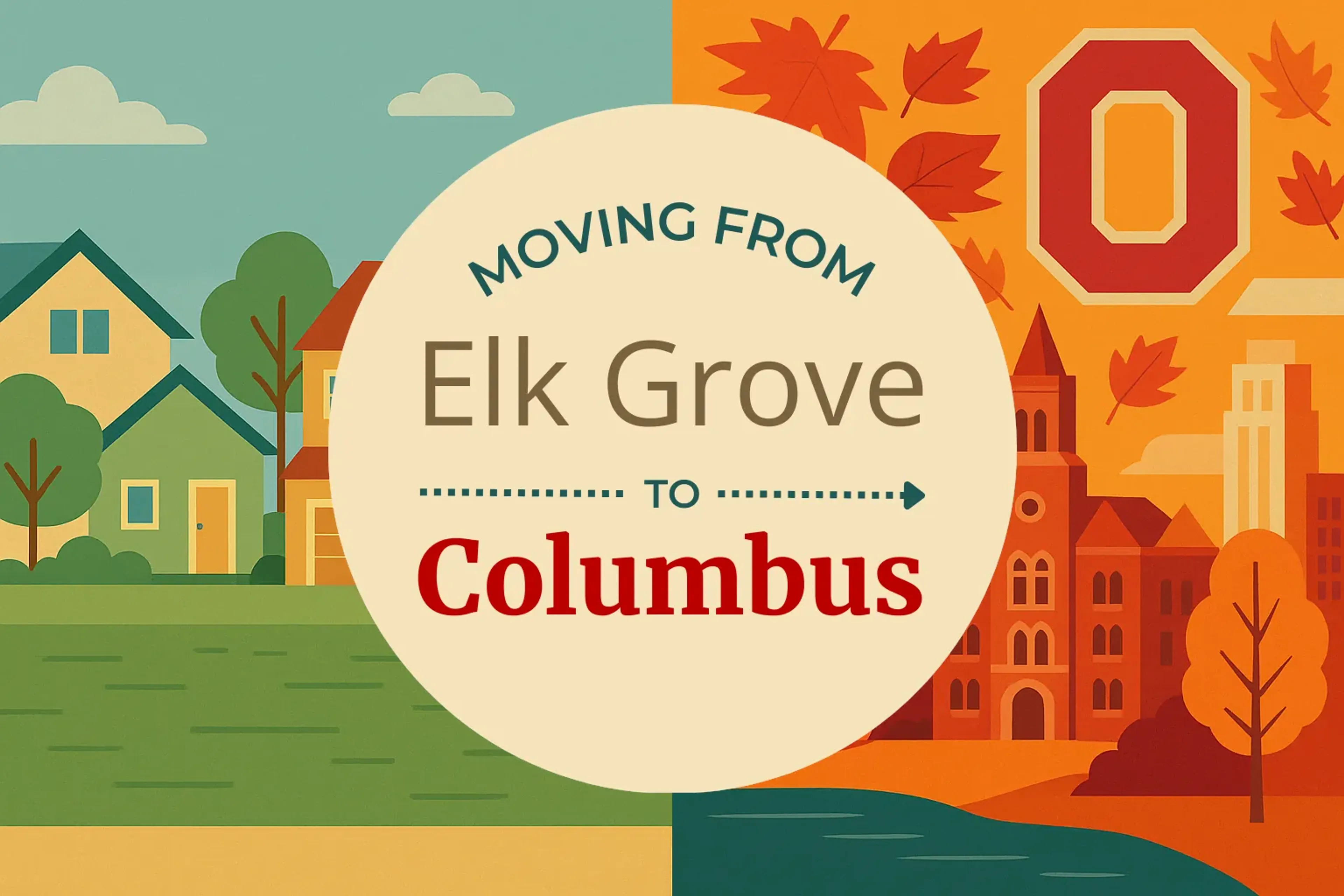 Side-by-side comparison of Elk Grove to Columbus moving companies