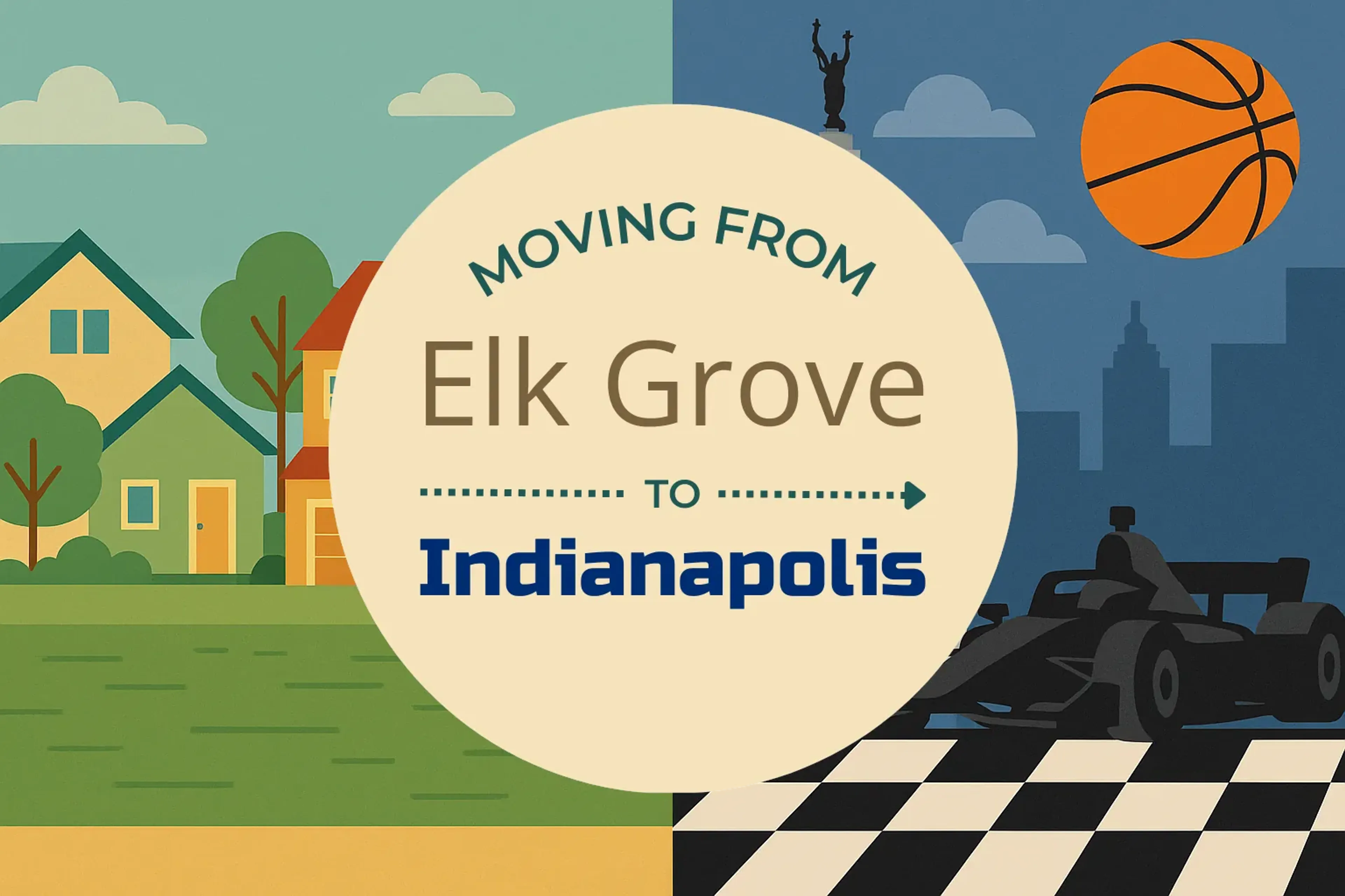 Side-by-side comparison of Elk Grove to Indianapolis moving companies