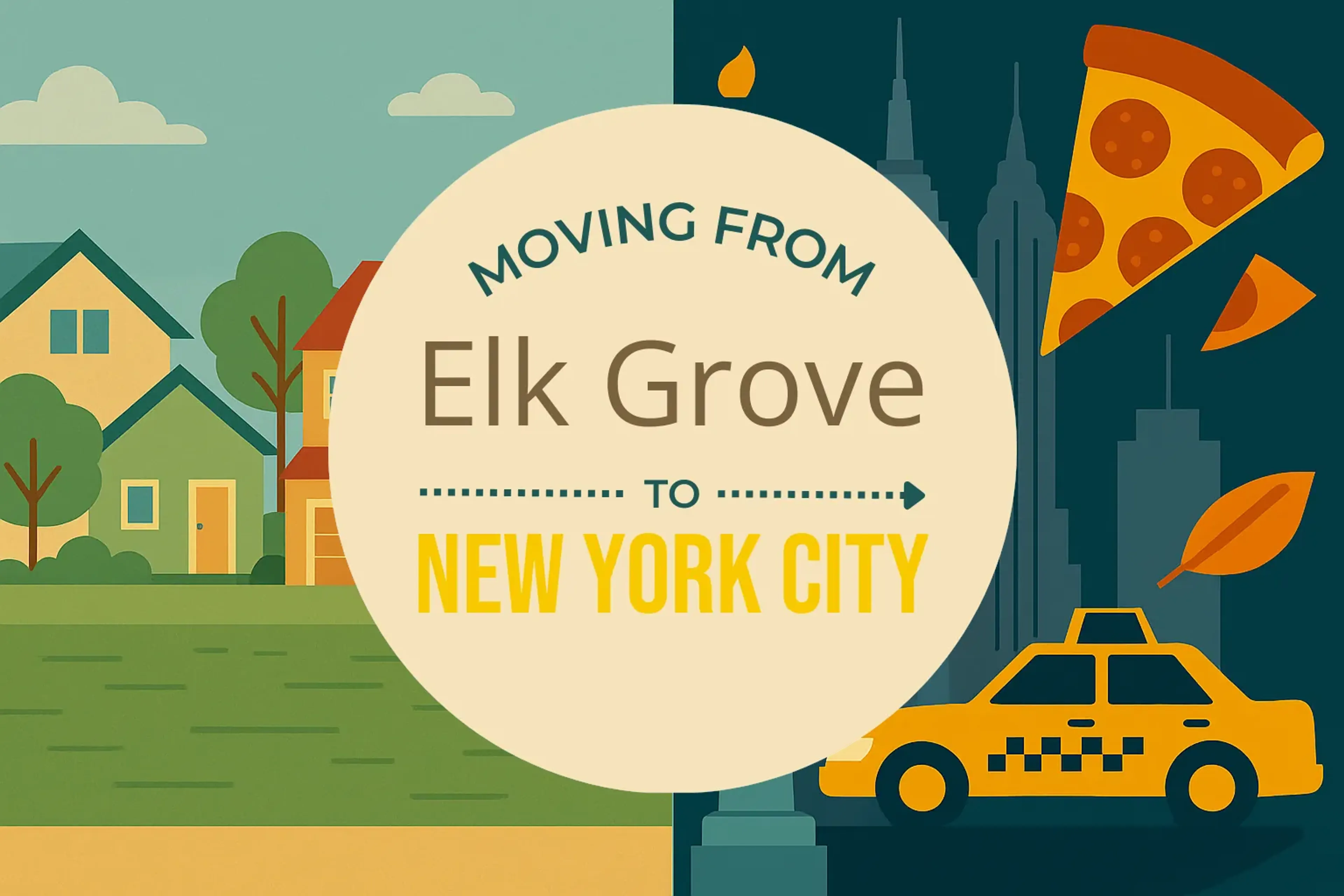 Side-by-side comparison of Elk Grove to New York City moving companies
