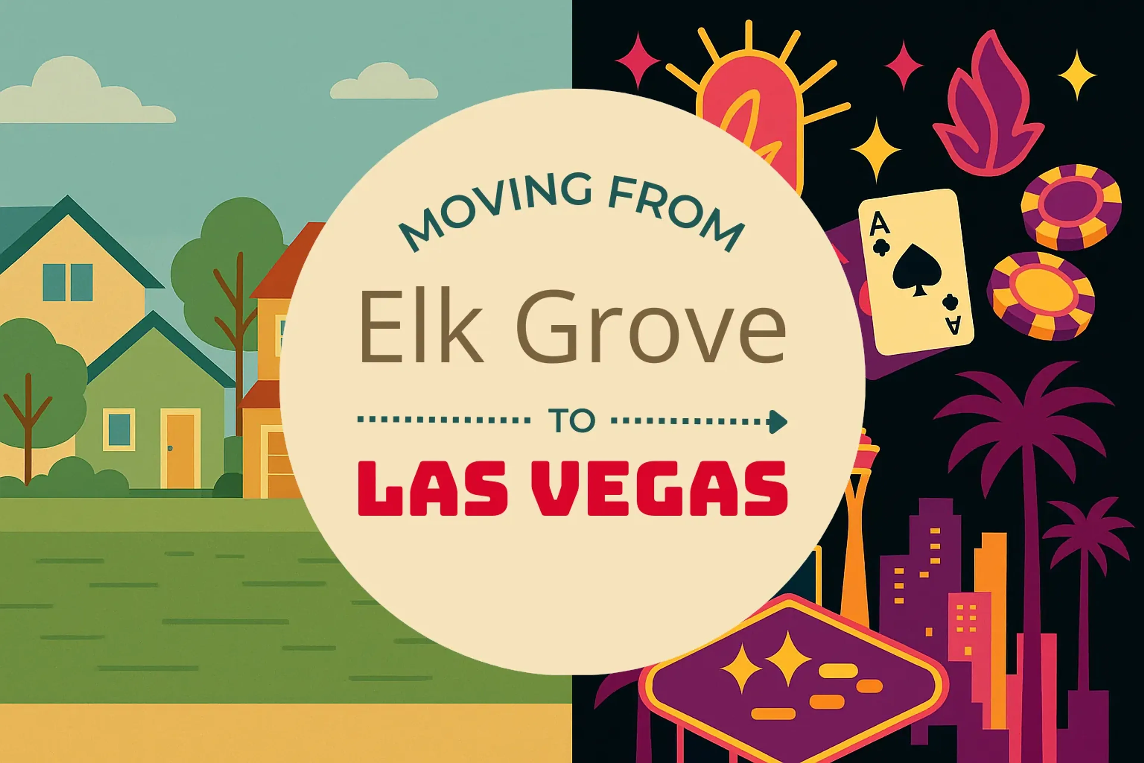 Side-by-side comparison of Elk Grove to Las Vegas moving companies