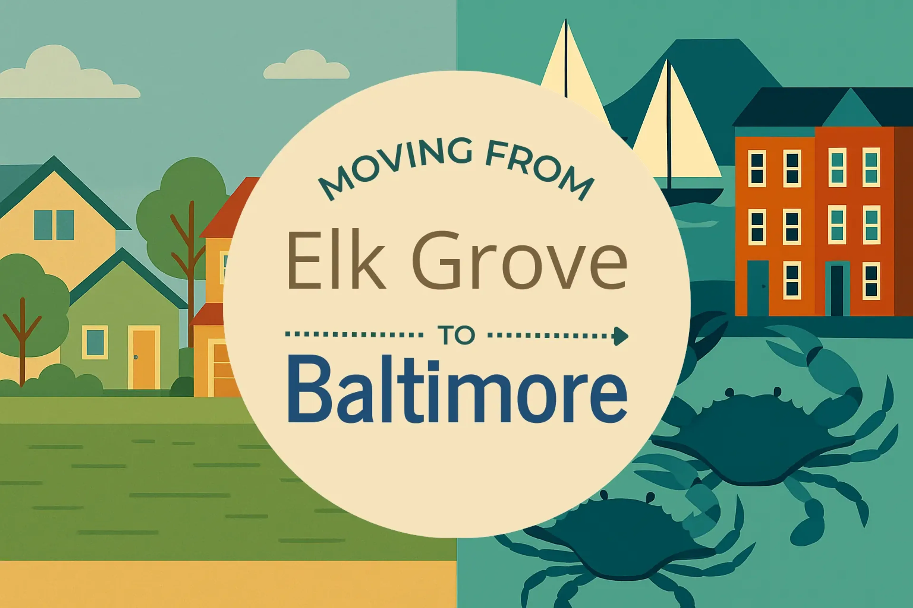 Side-by-side comparison of Elk Grove to Baltimore moving companies