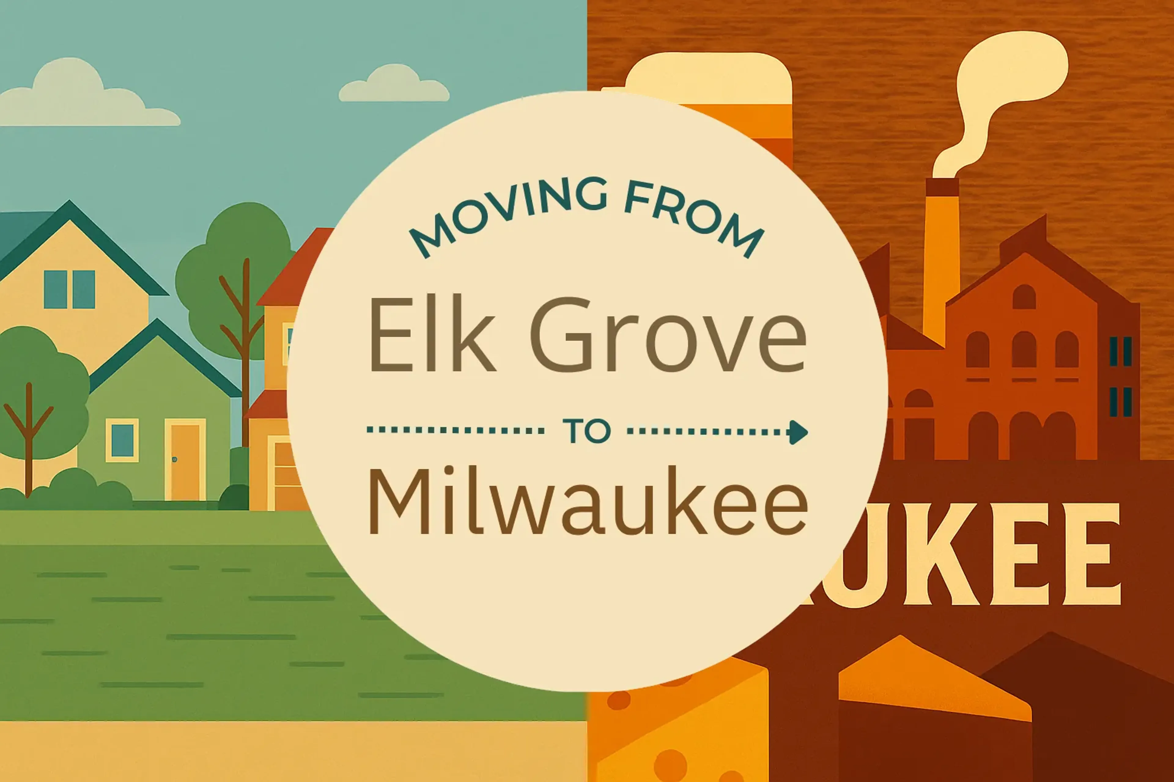 Side-by-side comparison of Elk Grove to Milwaukee moving companies