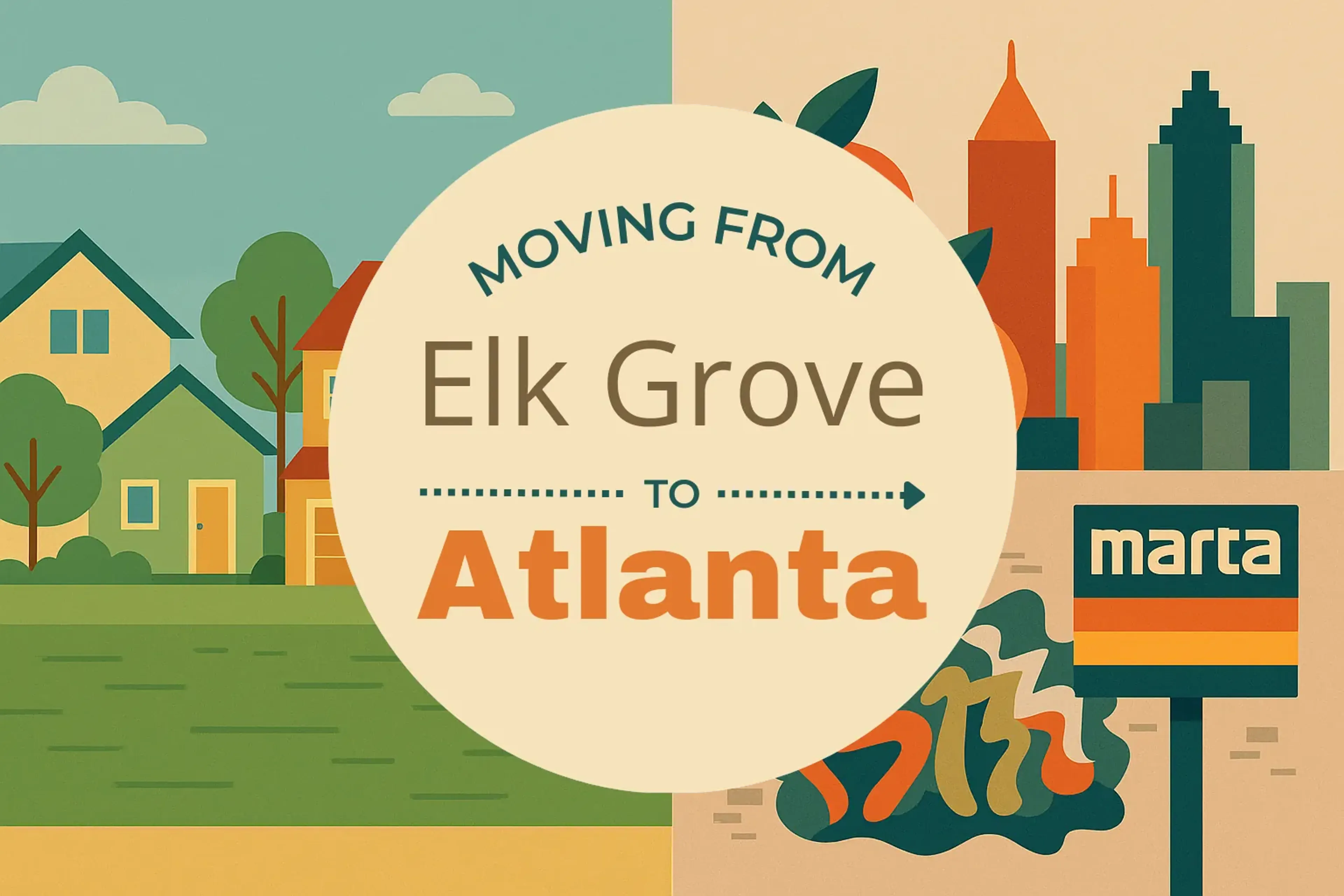 Side-by-side comparison of Elk Grove to Atlanta moving companies