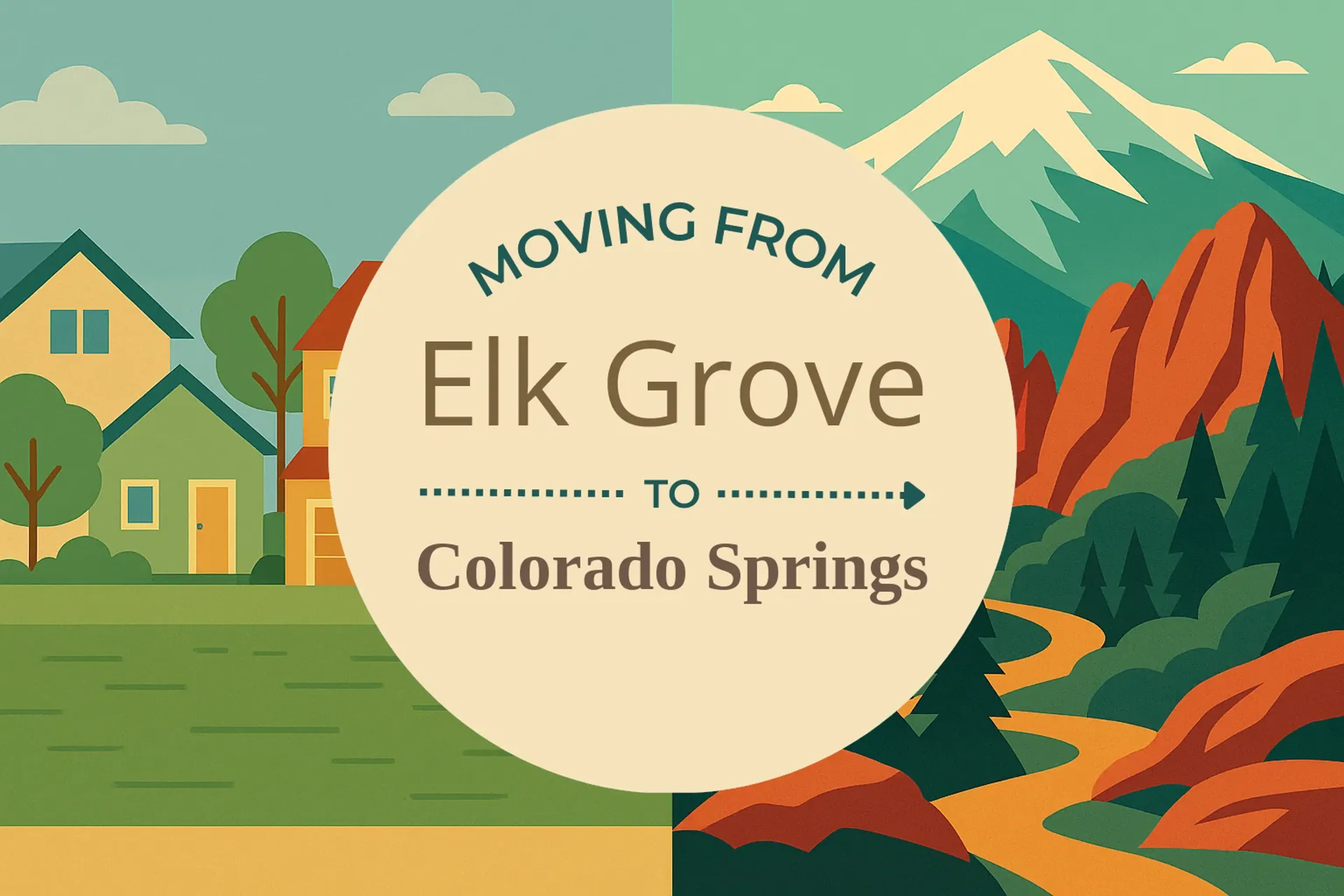 Side-by-side comparison of Elk Grove to Colorado Springs moving companies