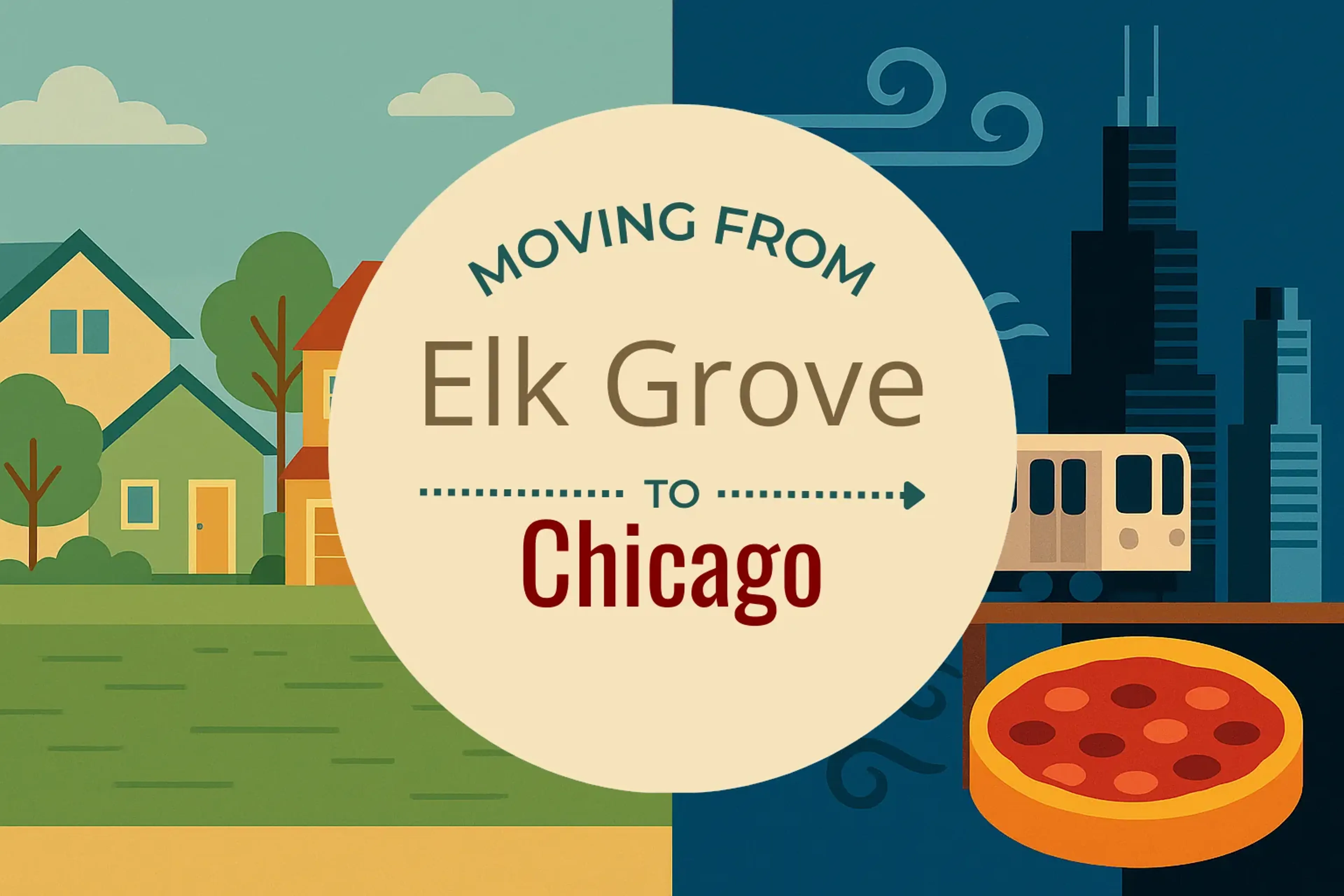 Side-by-side comparison of Elk Grove to Chicago moving companies