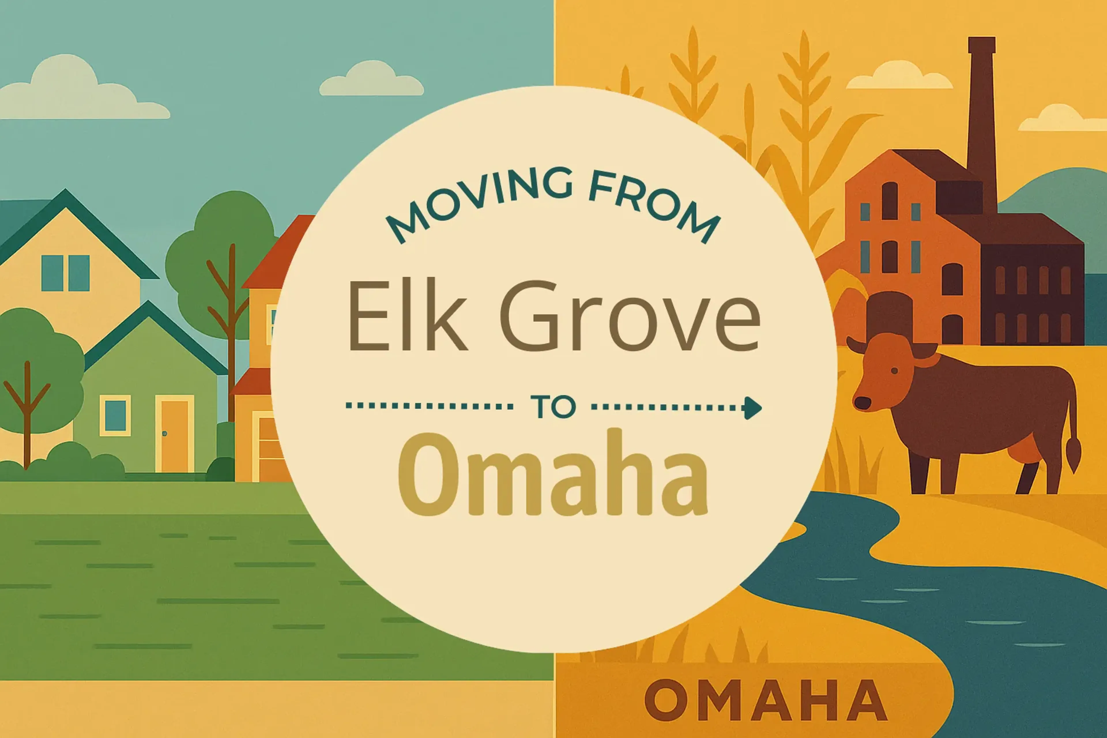 Side-by-side comparison of Elk Grove to Omaha moving companies