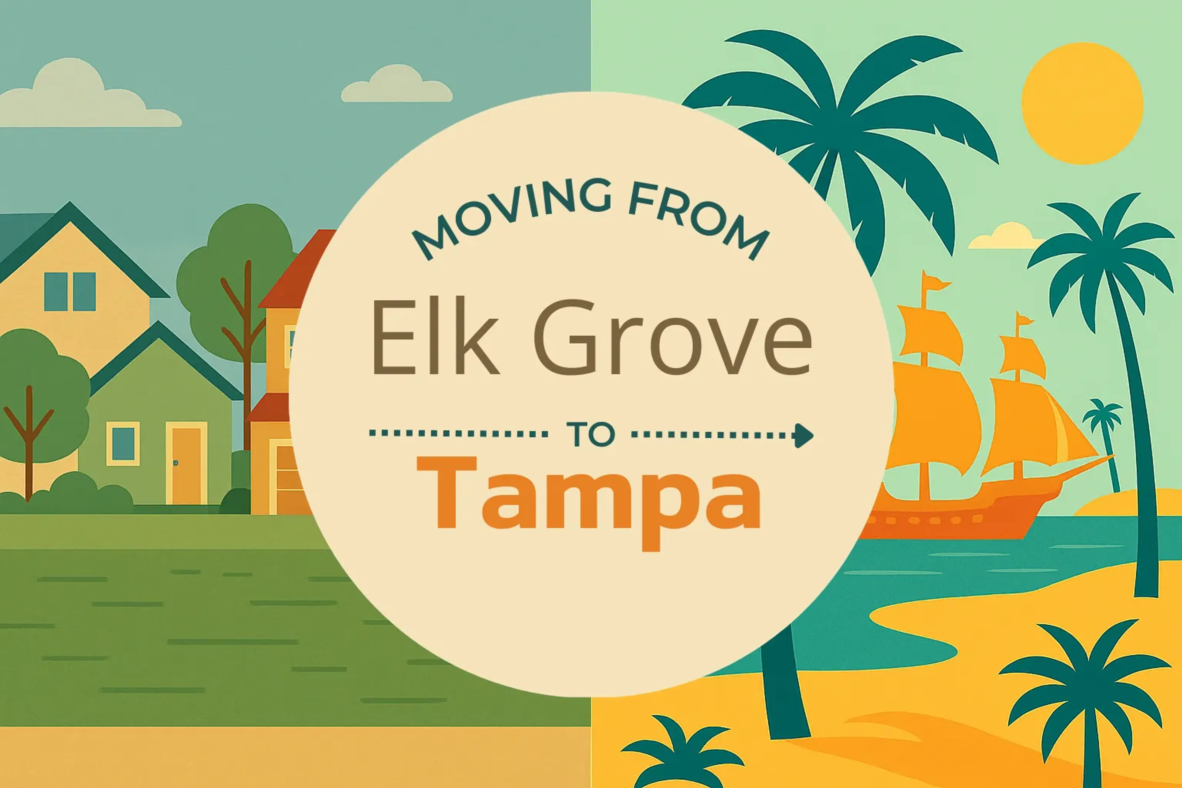Side-by-side comparison of Elk Grove to Tampa moving companies