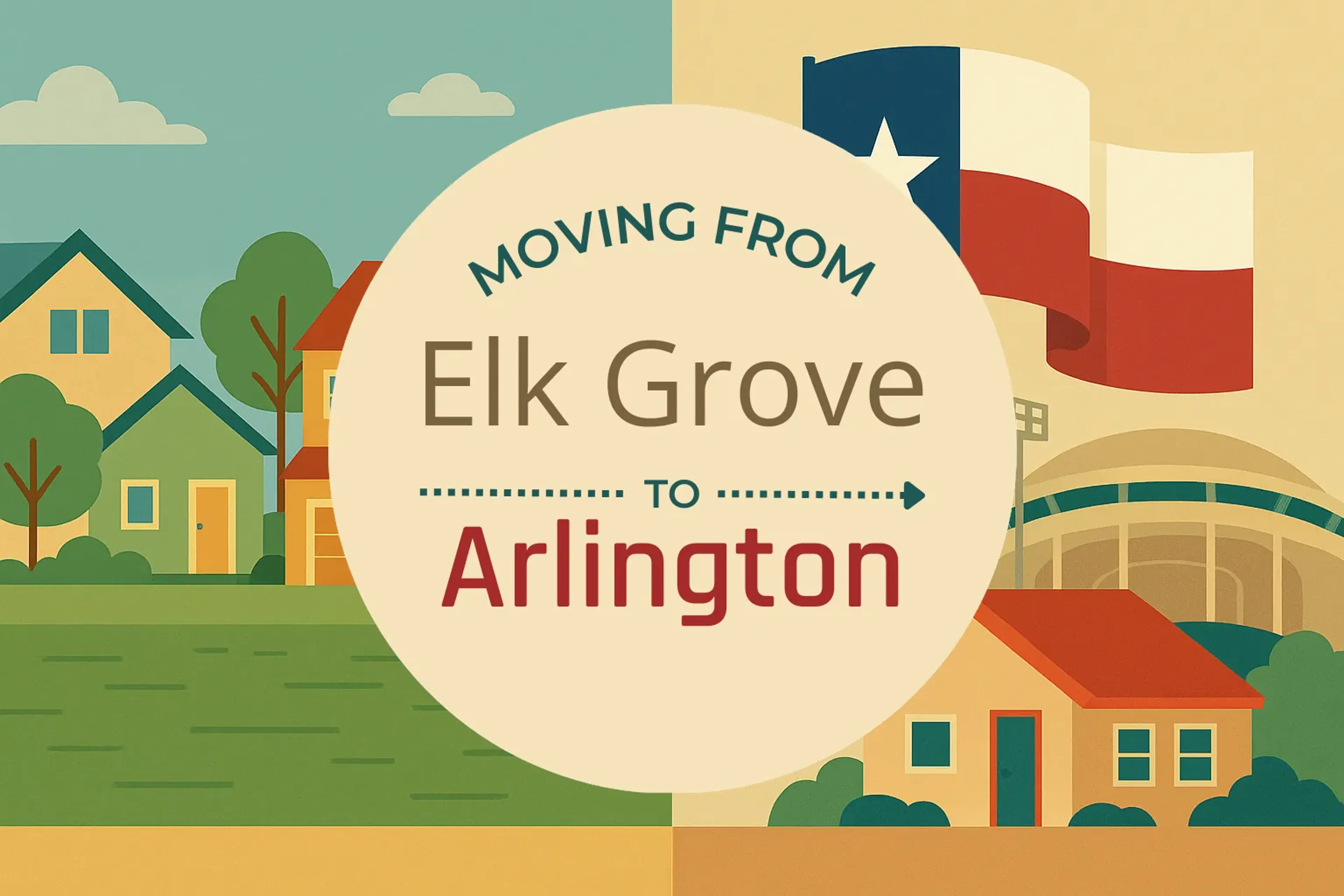Side-by-side comparison of Elk Grove to Arlington moving companies