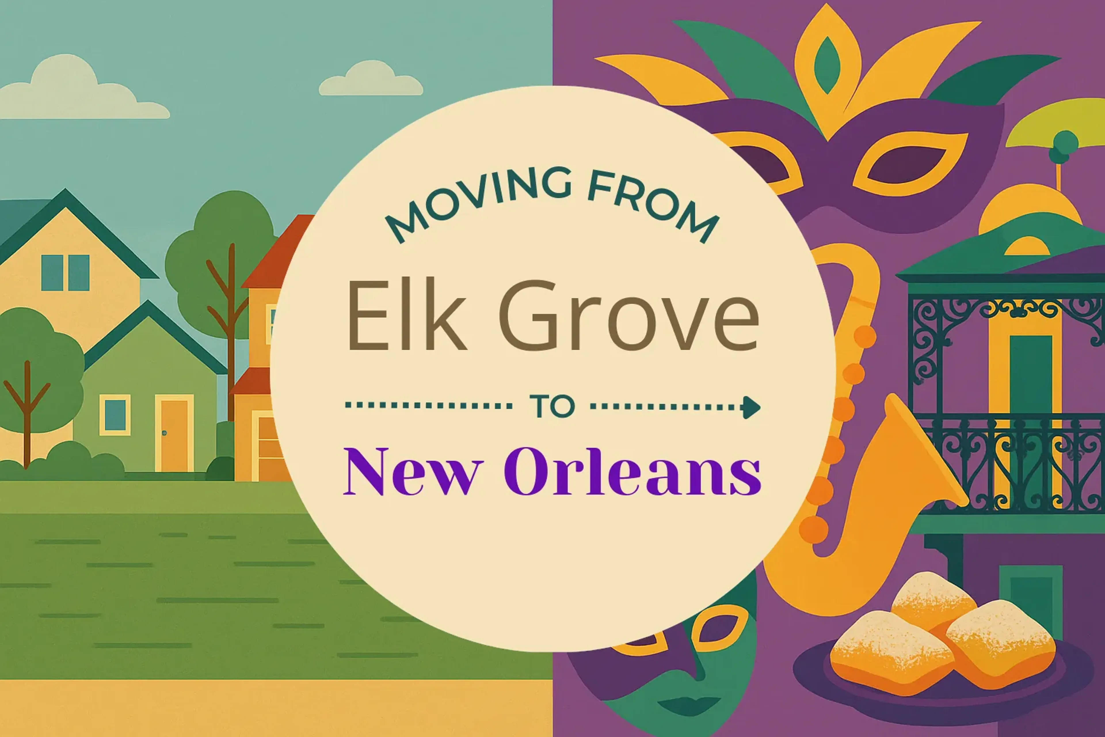 Side-by-side comparison of Elk Grove to New Orleans moving companies