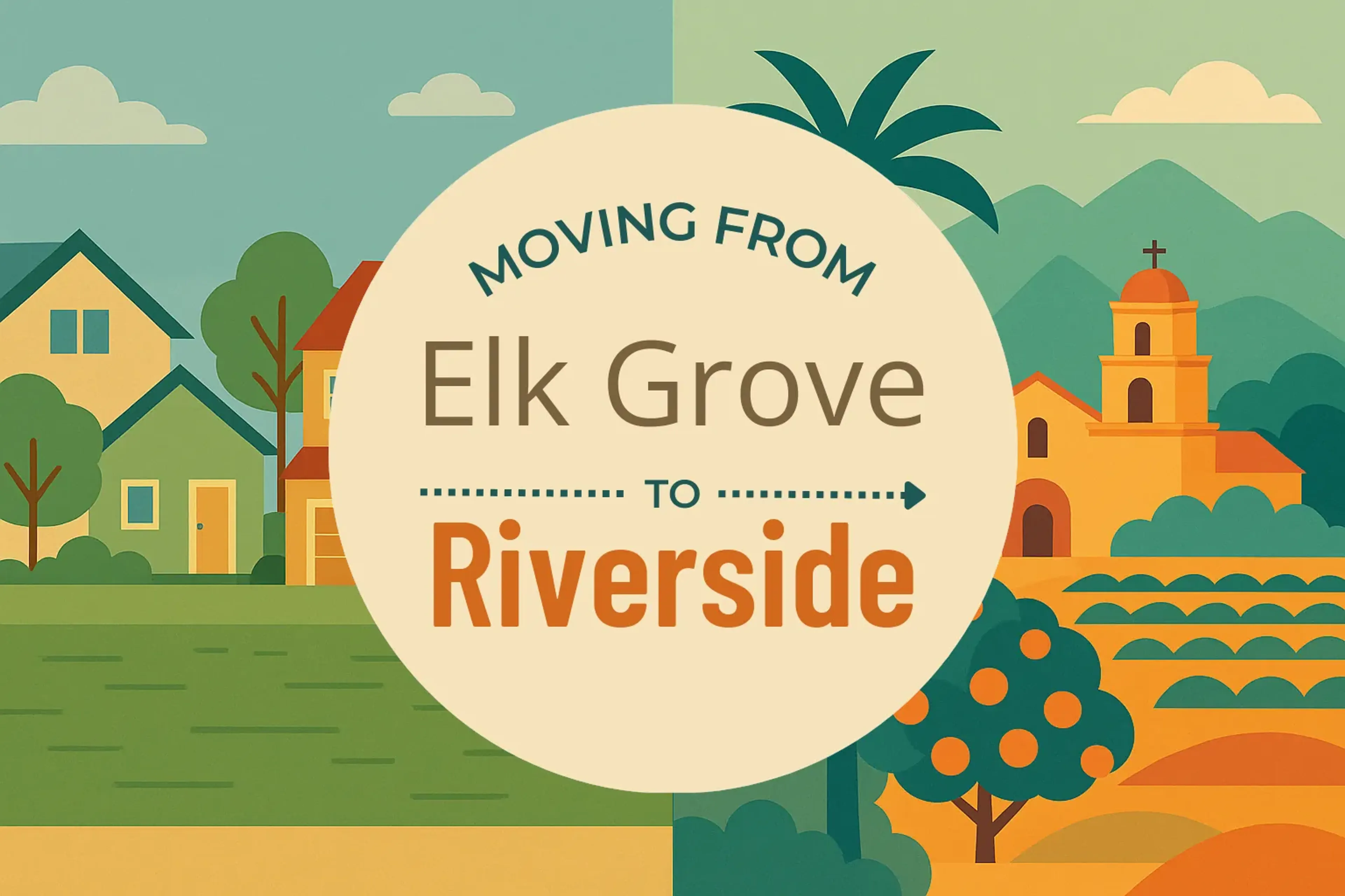Side-by-side comparison of Elk Grove to Riverside moving companies