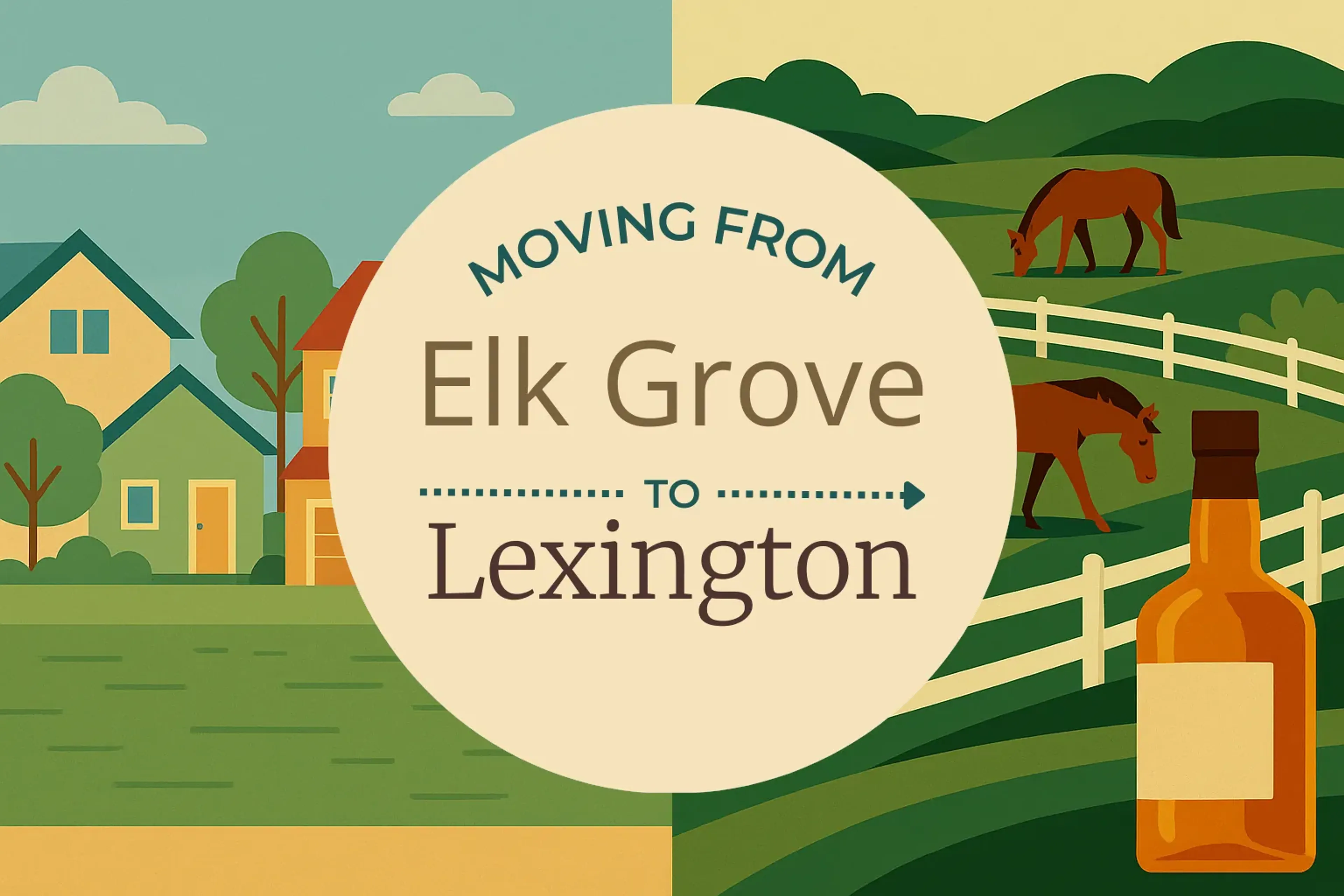 Side-by-side comparison of Elk Grove to Lexington moving companies