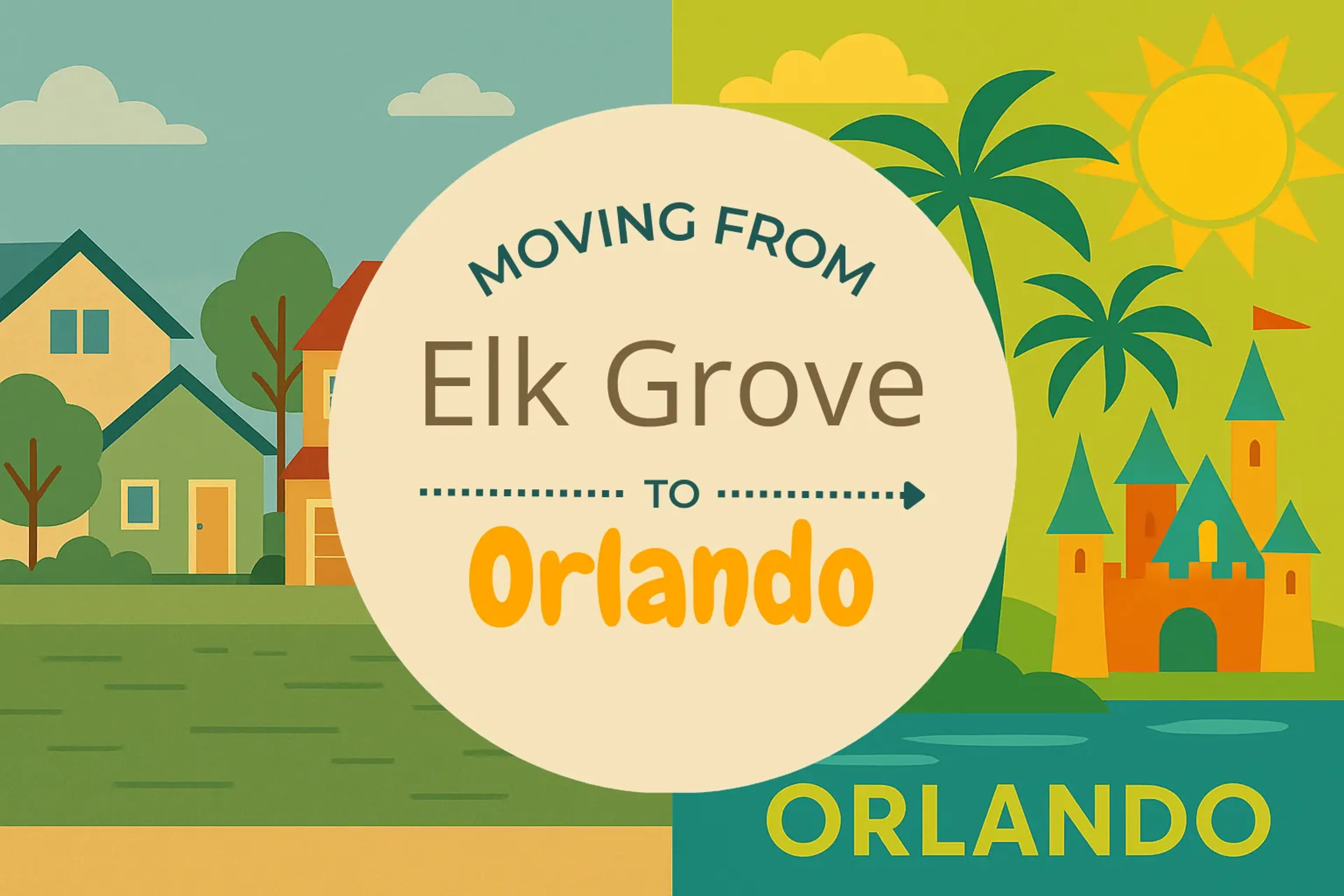 Side-by-side comparison of Elk Grove to Orlando moving companies