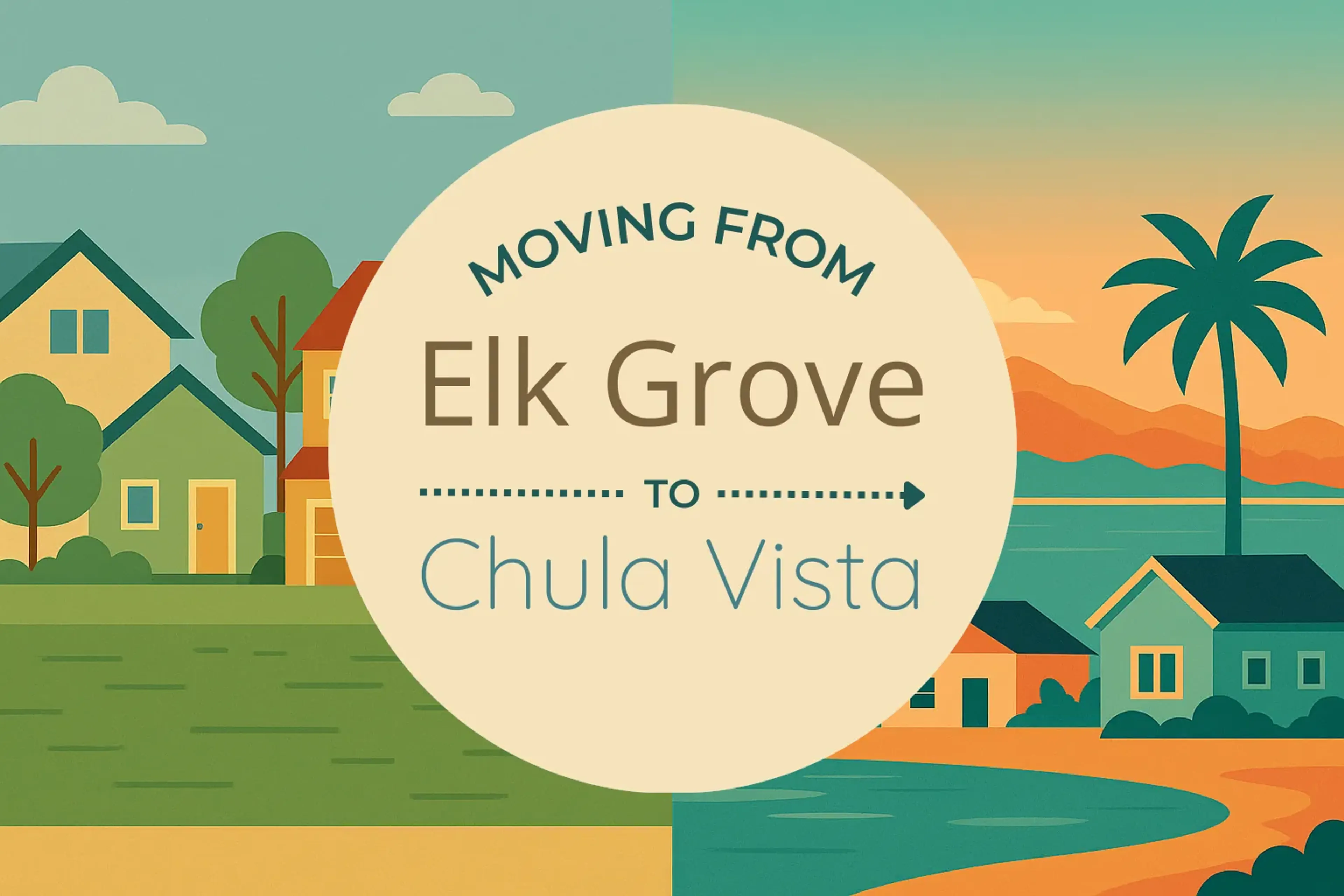 Side-by-side comparison of Elk Grove to Chula Vista moving companies