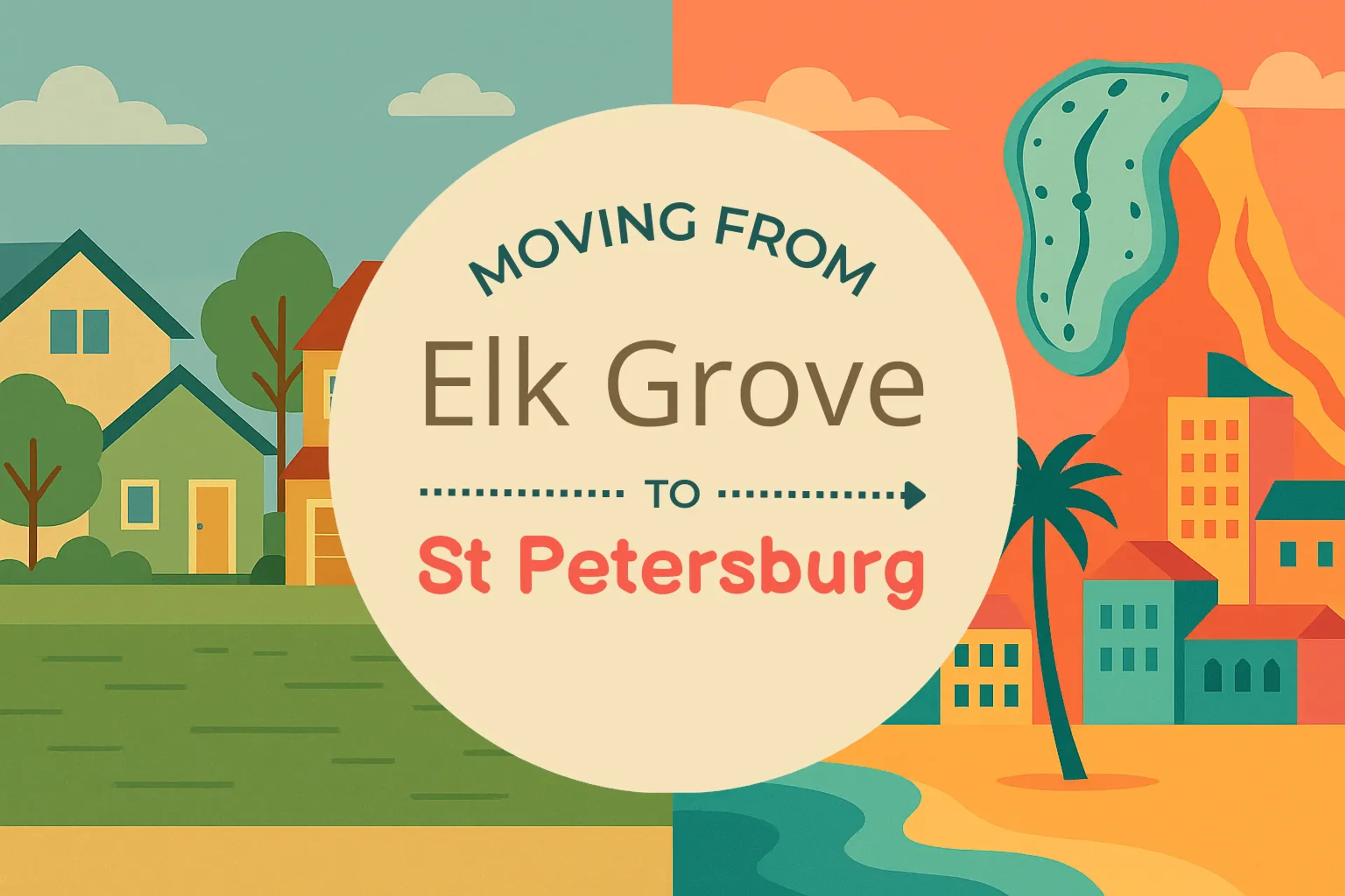 Side-by-side comparison of Elk Grove to St. Petersburg moving companies