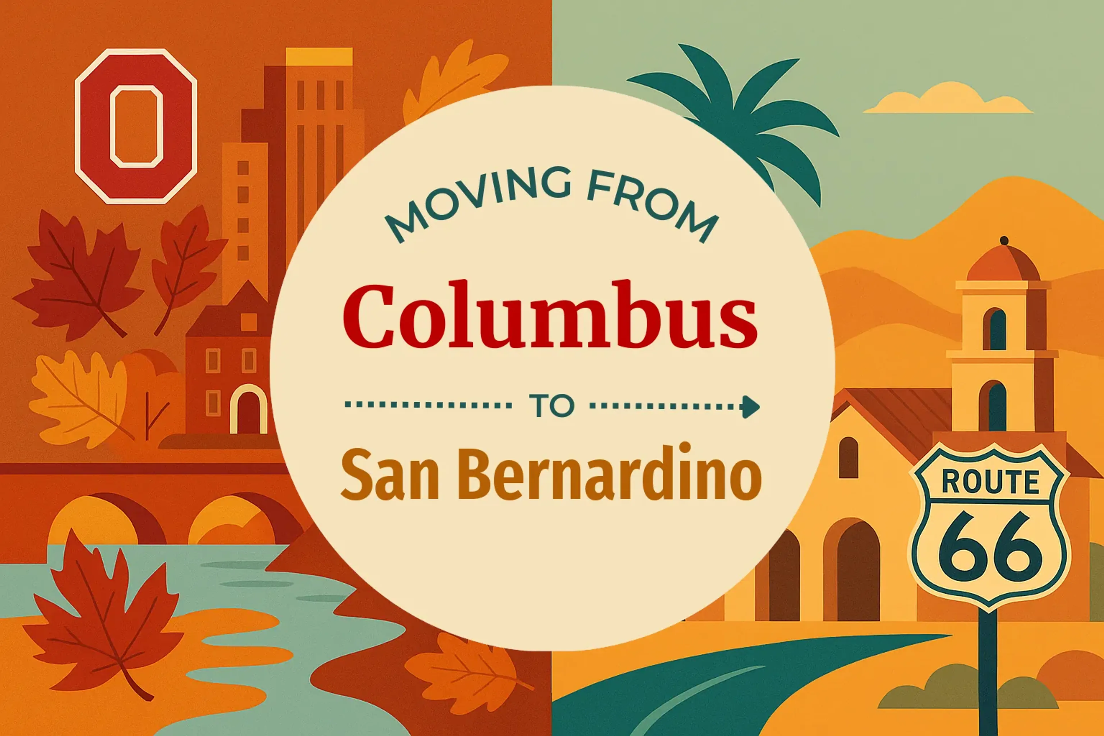 Side-by-side comparison of Columbus to San Bernardino moving companies