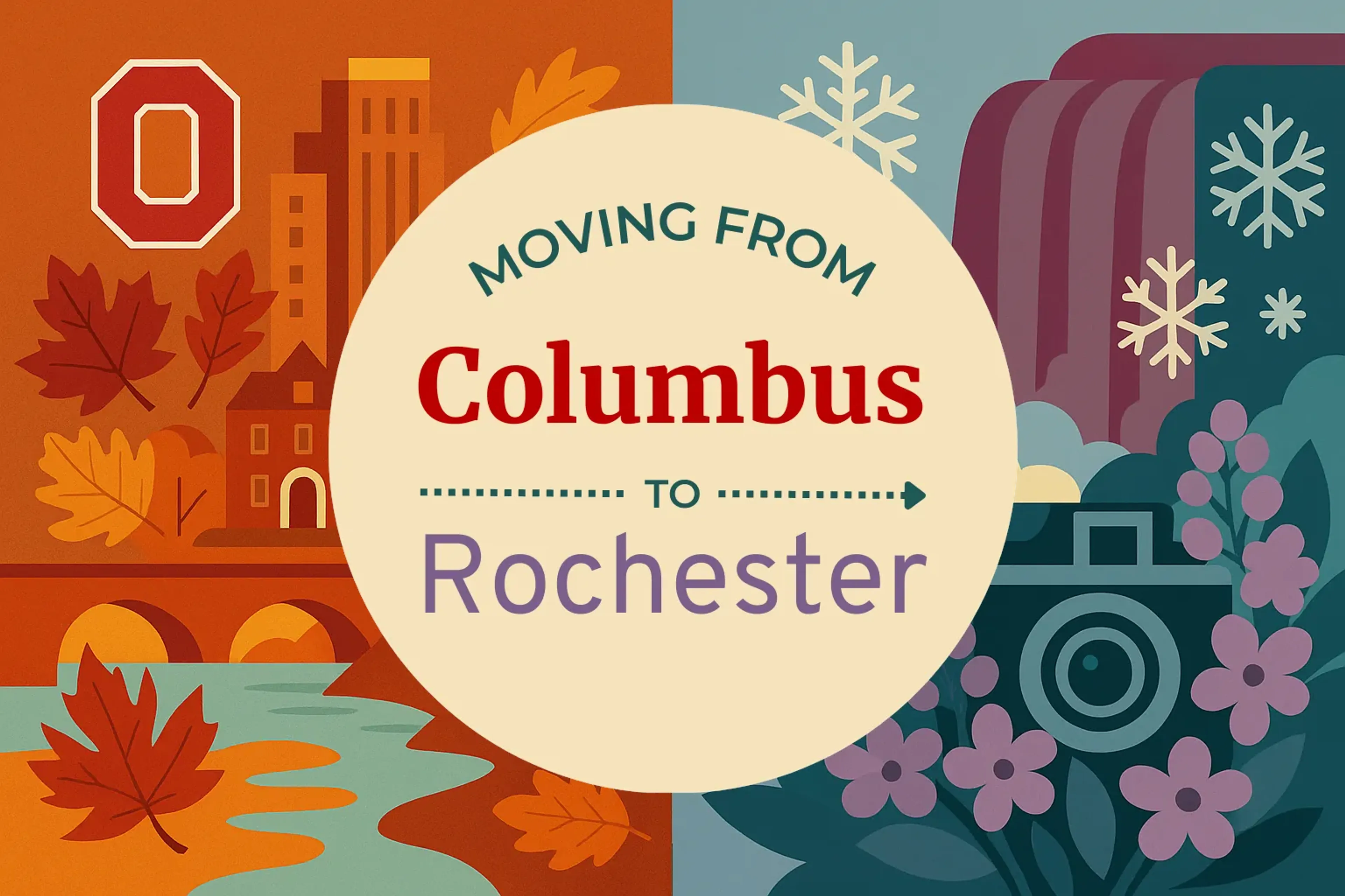 Side-by-side comparison of Columbus to Rochester moving companies